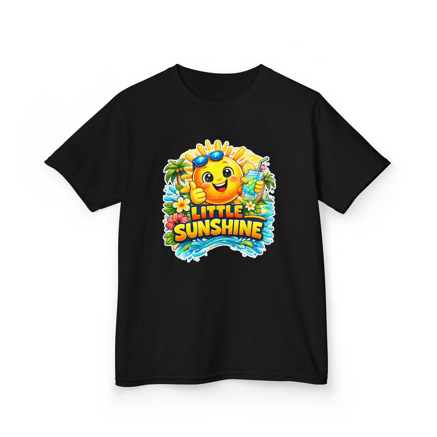Kids T-Shirt — "Little Sunshine" Cute Smiley Sun Graphic