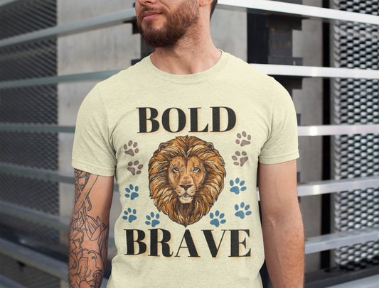 Bold and Brave Unisex Heavy Cotton Tee