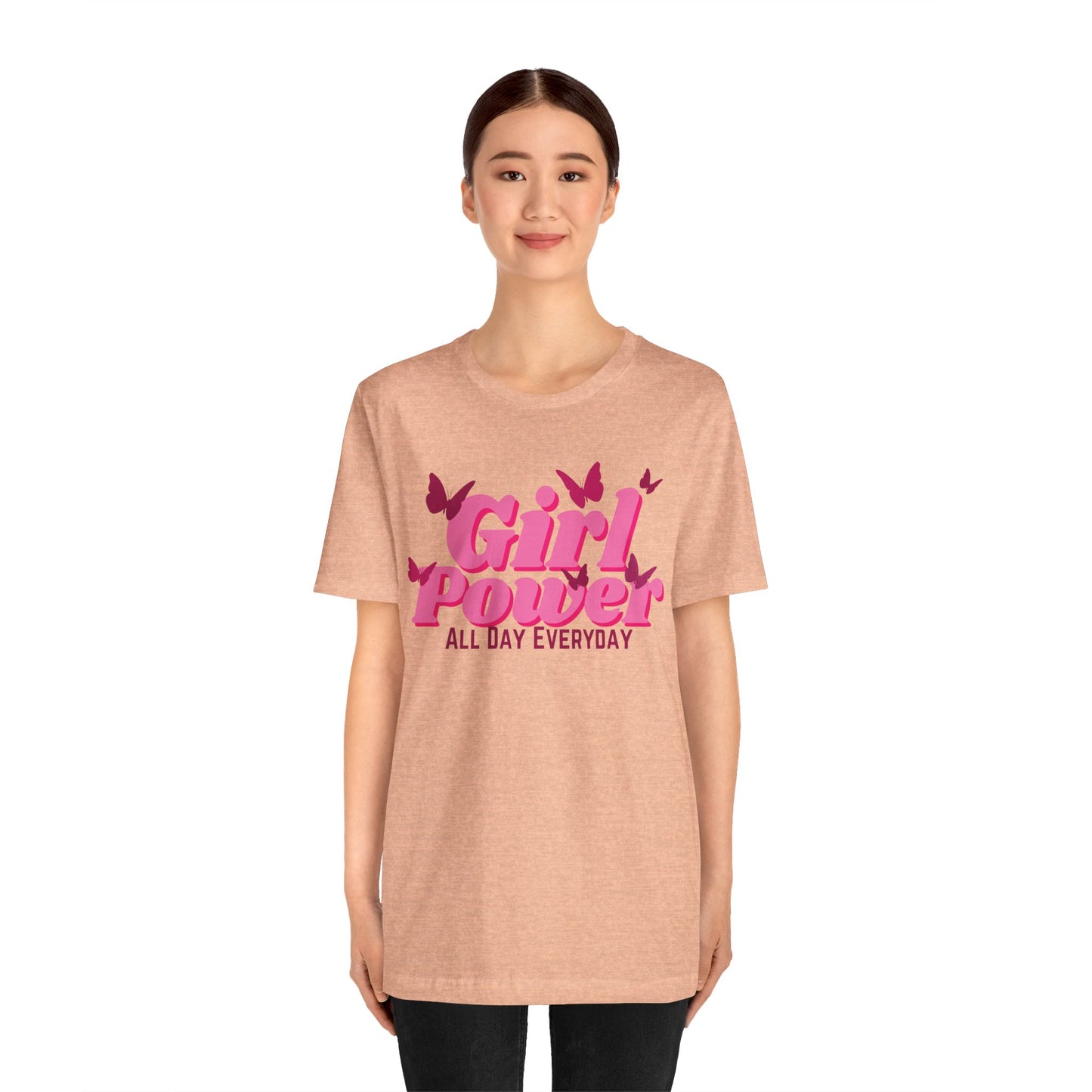 Girl Power All Day Everyday Unisex Jersey Short Sleeve Tee
