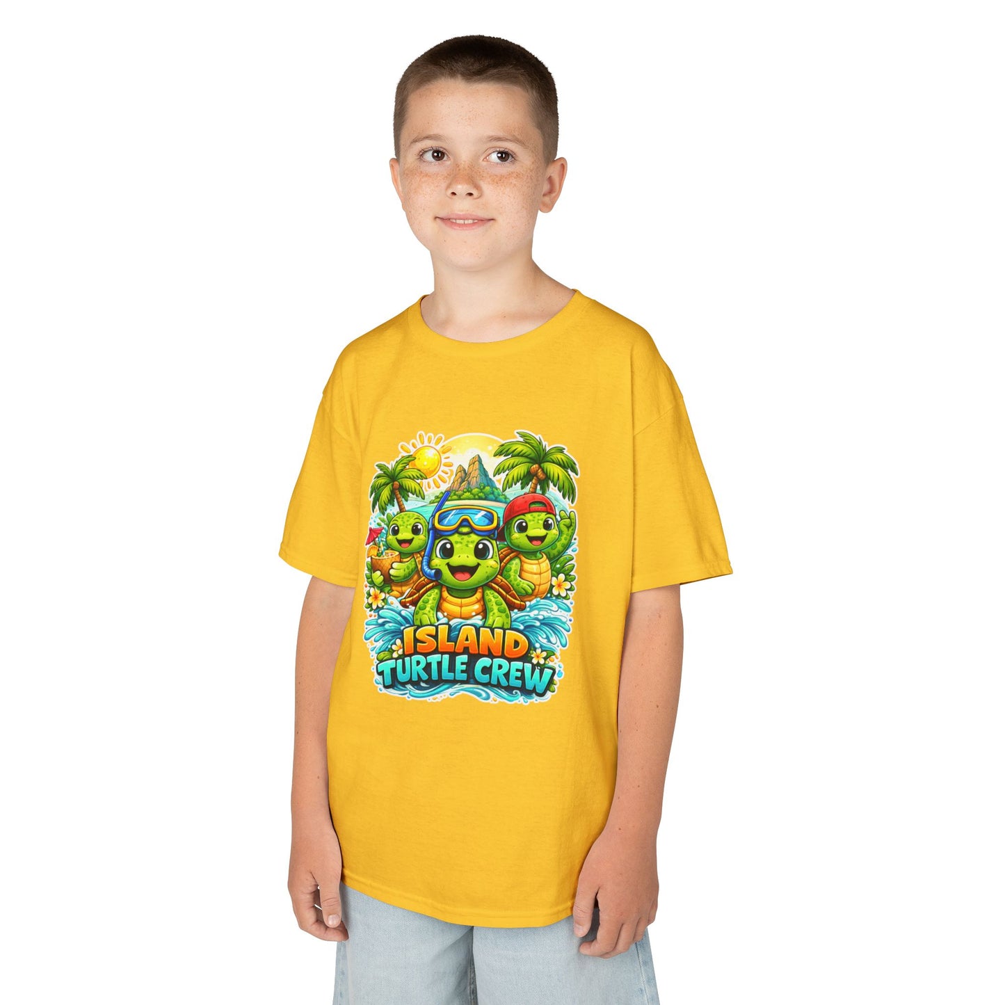 'Island Turtle Crew' Tropical Summer Graphic Shirt