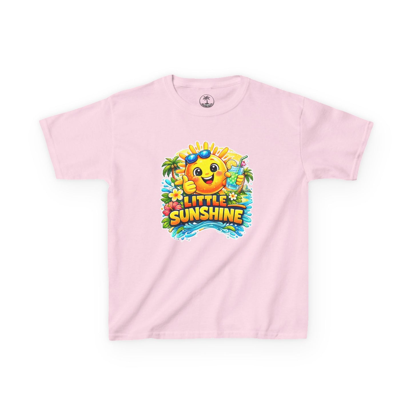 Kids T-Shirt — "Little Sunshine" Cute Smiley Sun Graphic