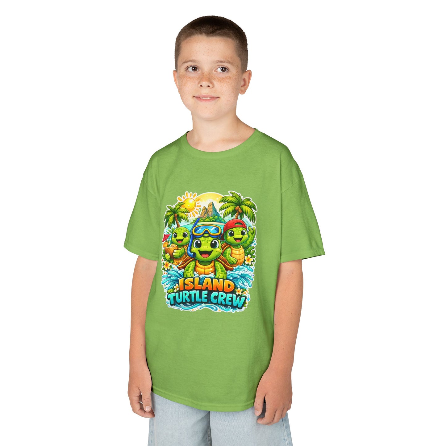 'Island Turtle Crew' Tropical Summer Graphic Shirt