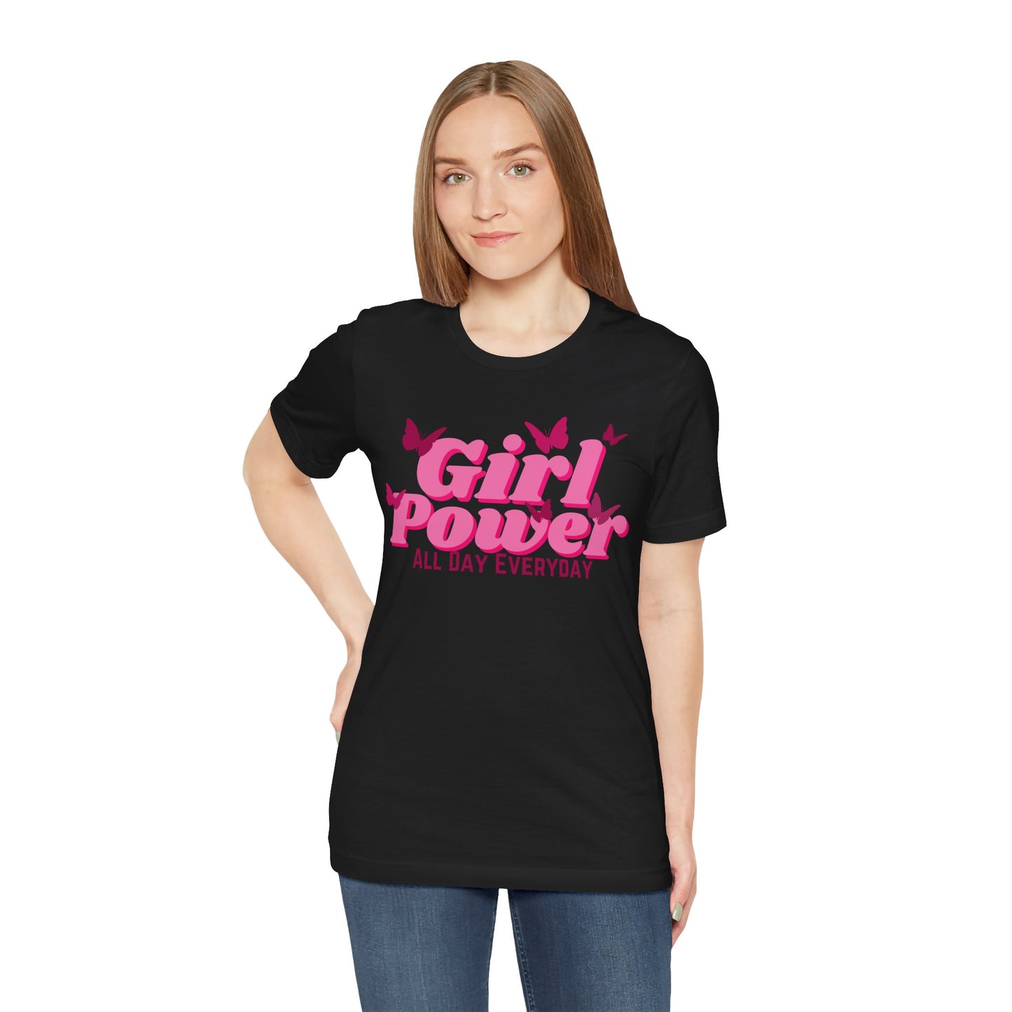 Girl Power All Day Everyday Unisex Jersey Short Sleeve Tee