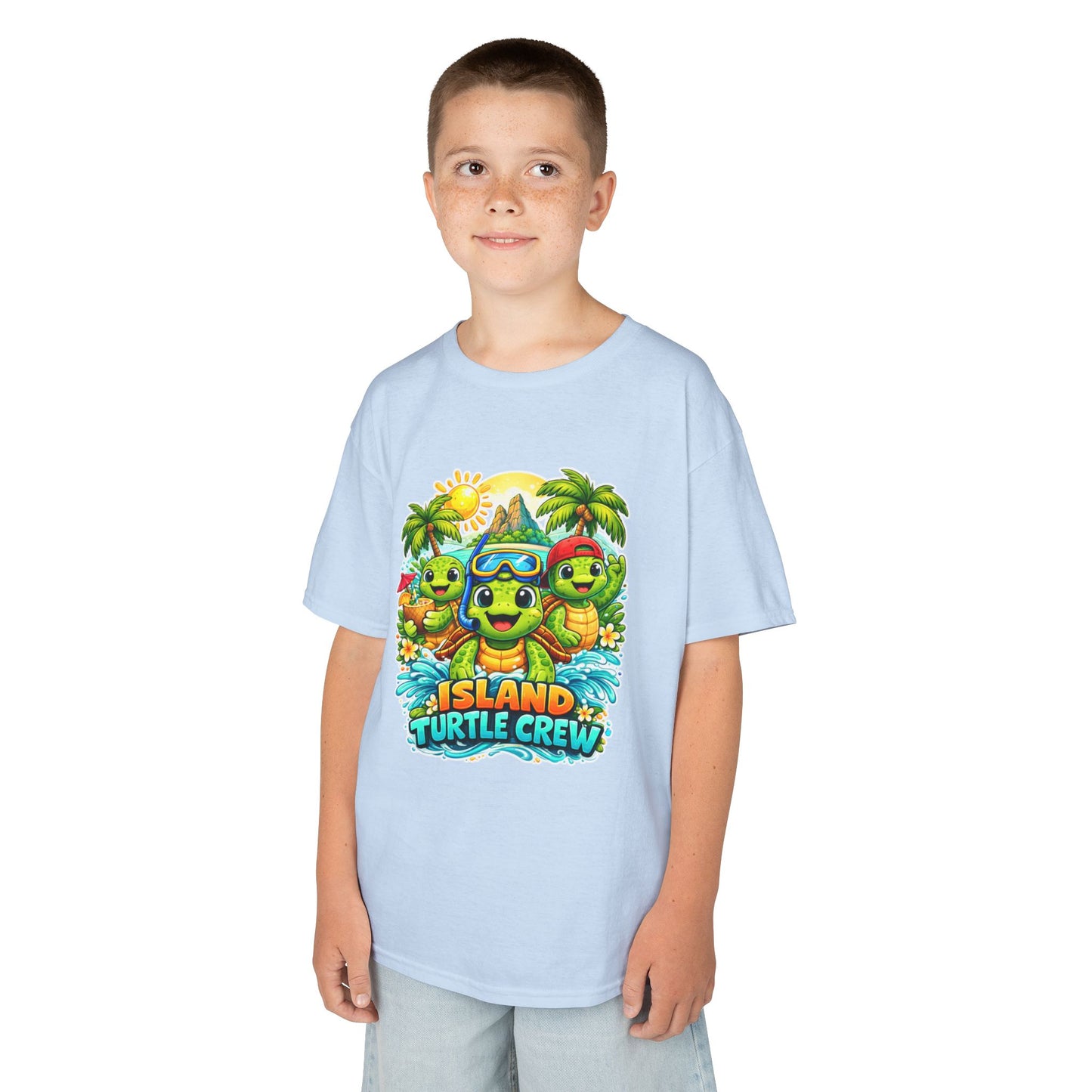 'Island Turtle Crew' Tropical Summer Graphic Shirt