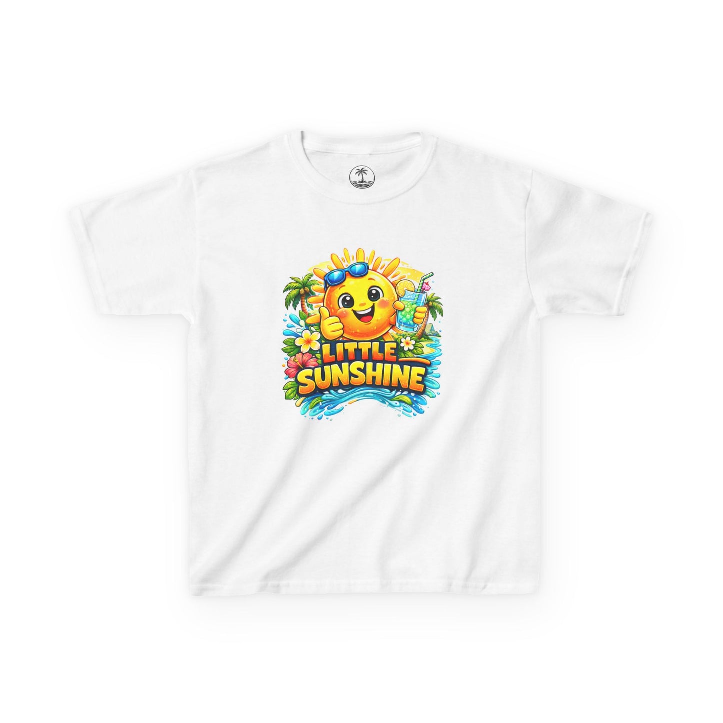 Kids T-Shirt — "Little Sunshine" Cute Smiley Sun Graphic