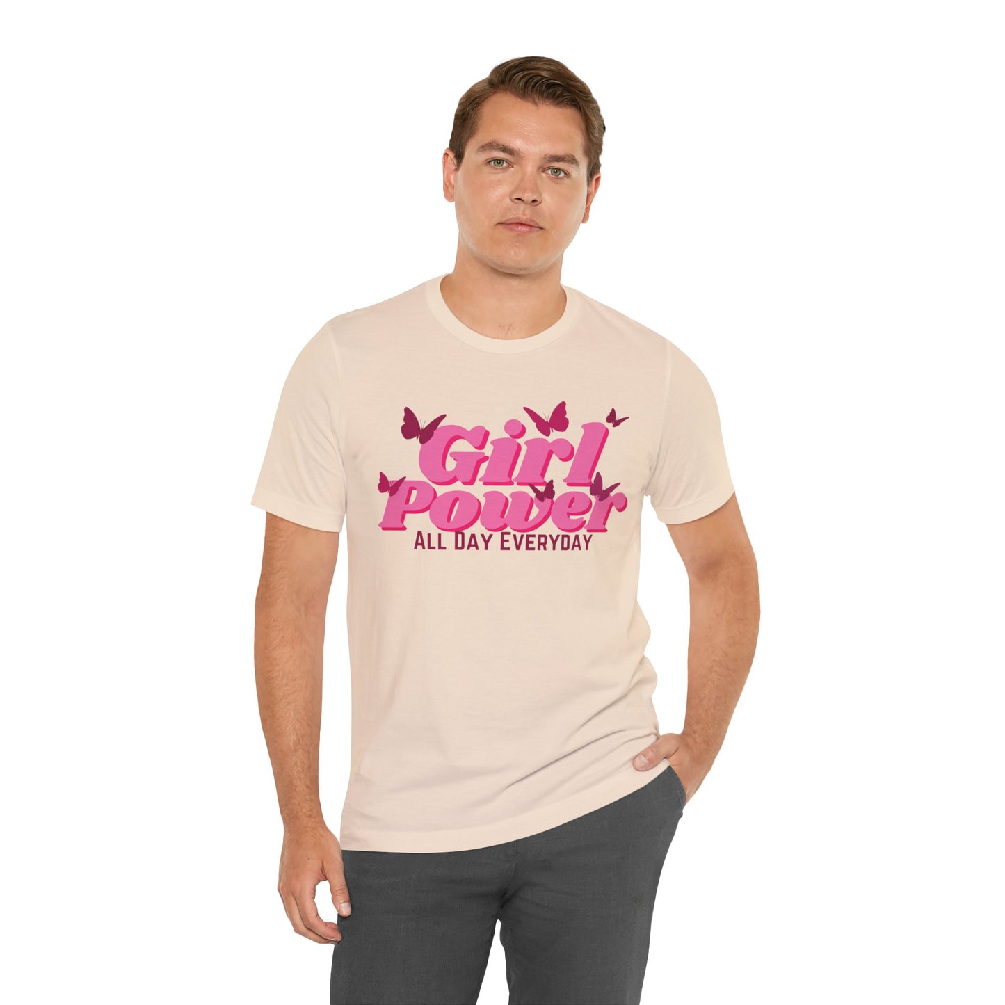 Girl Power All Day Everyday Unisex Jersey Short Sleeve Tee