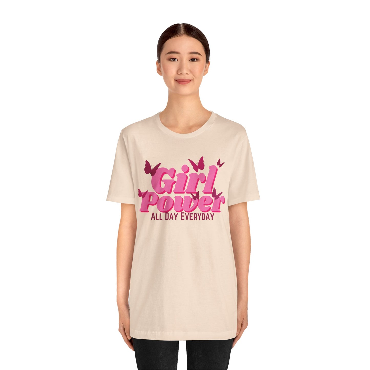 Girl Power All Day Everyday Unisex Jersey Short Sleeve Tee