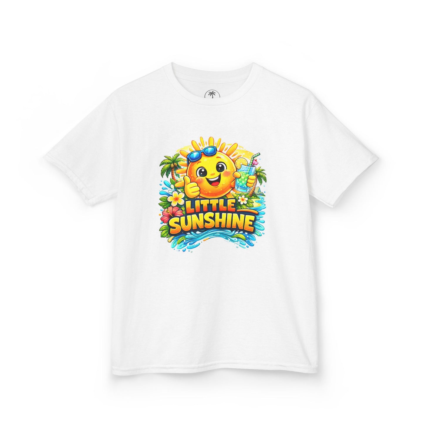 Kids T-Shirt — "Little Sunshine" Cute Smiley Sun Graphic