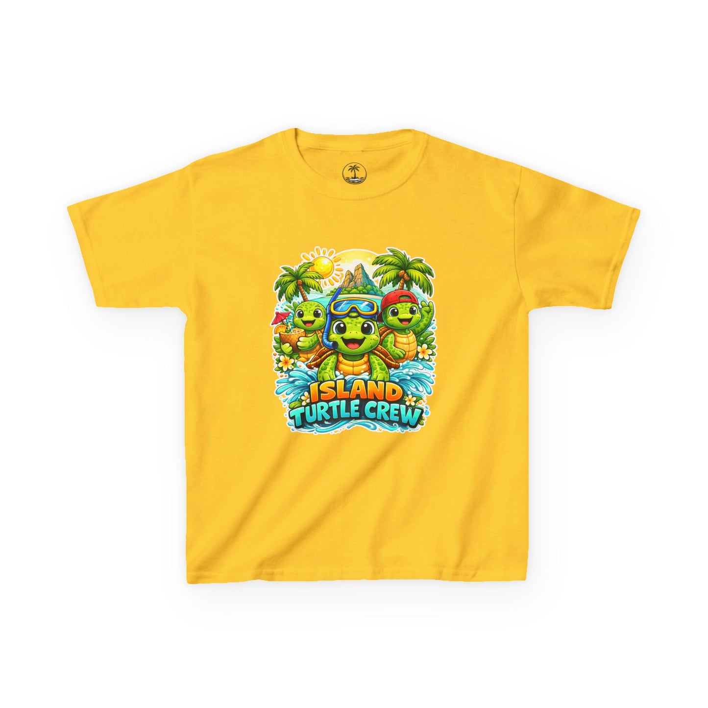 'Island Turtle Crew' Tropical Summer Graphic Shirt