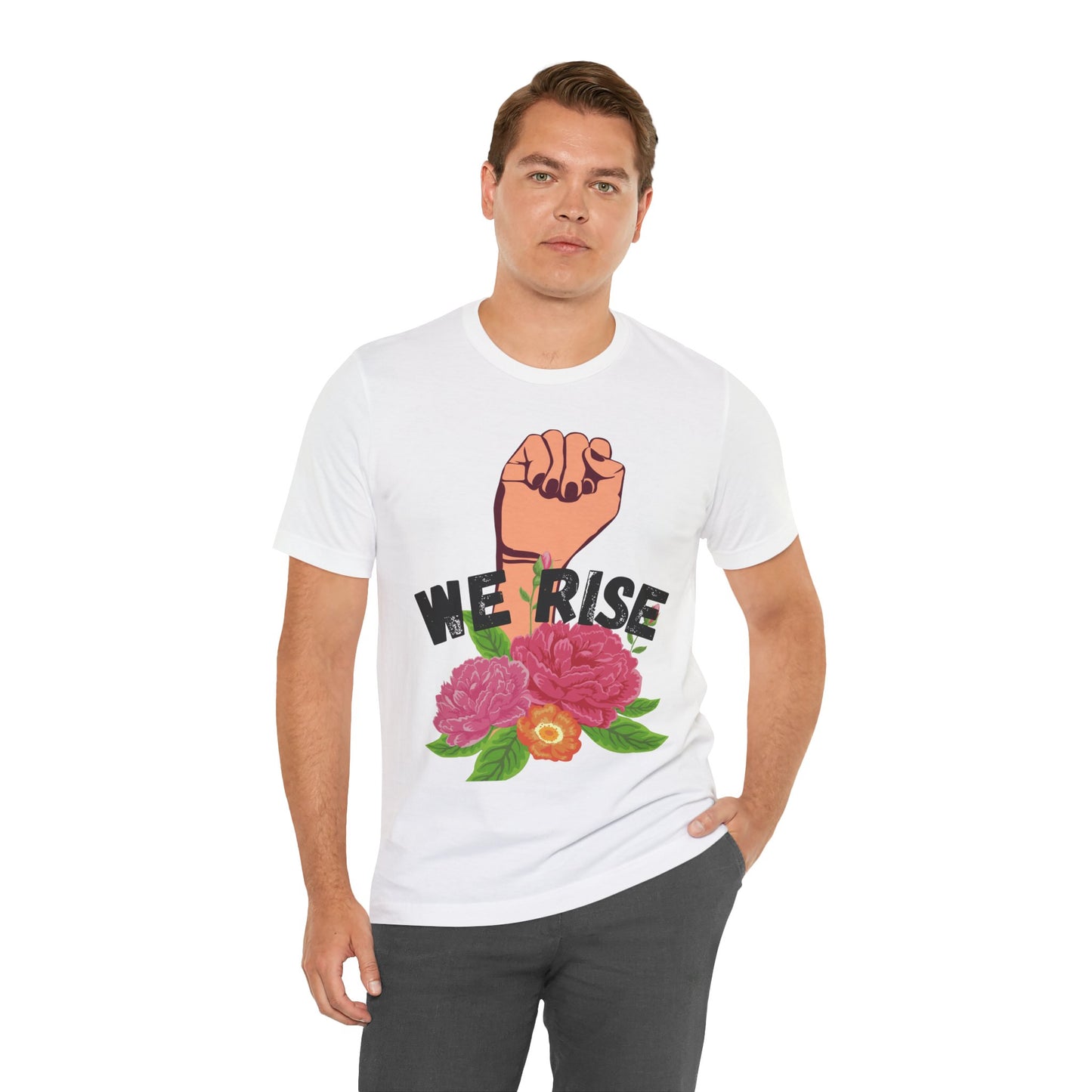 We Rise Unisex Jersey Short Sleeve Tee