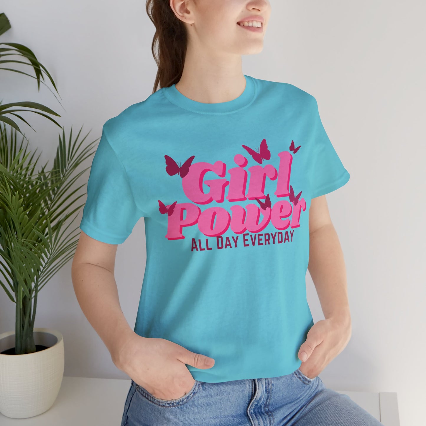 Girl Power All Day Everyday Unisex Jersey Short Sleeve Tee