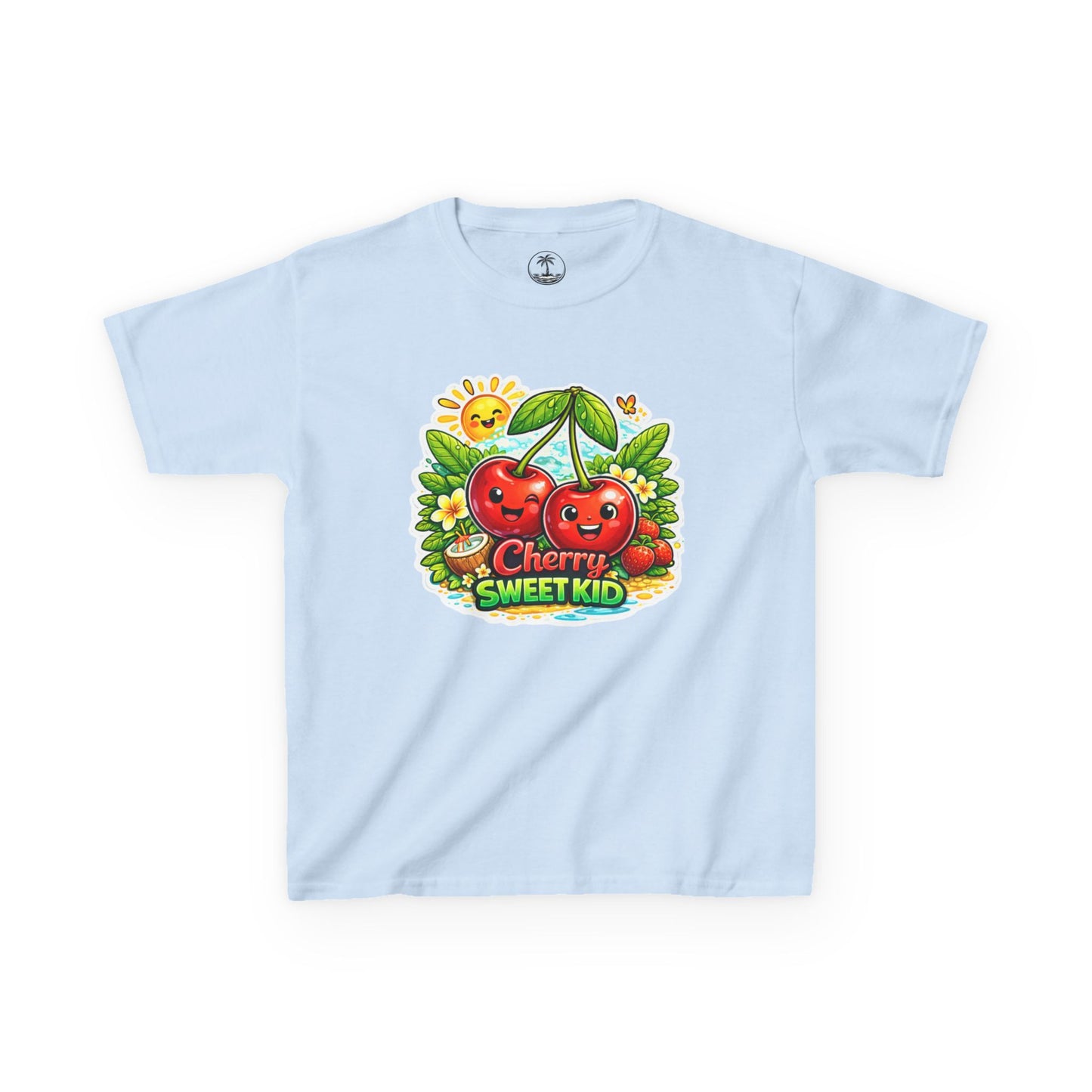 Kids "Cherry Sweet Kid" Graphic Tee — Cute Fruit Cartoon Shirt for Children
