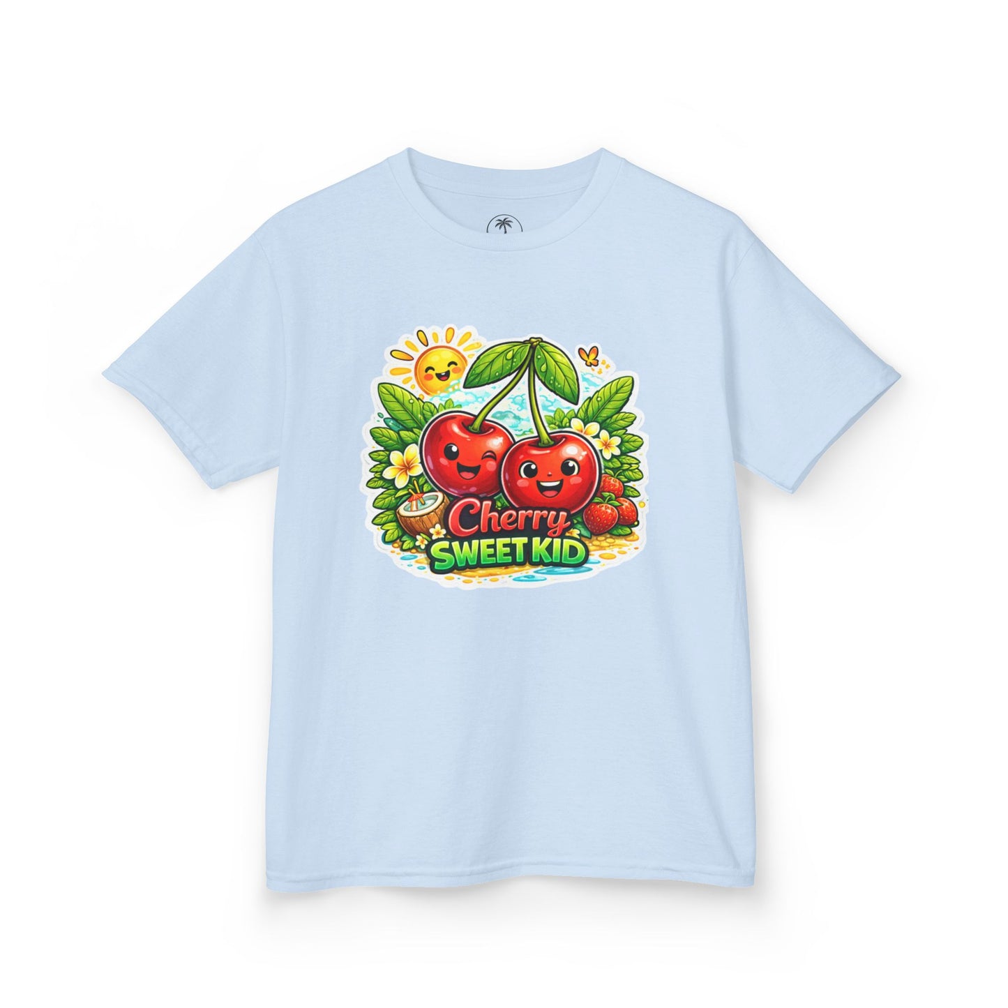 Kids "Cherry Sweet Kid" Graphic Tee — Cute Fruit Cartoon Shirt for Children