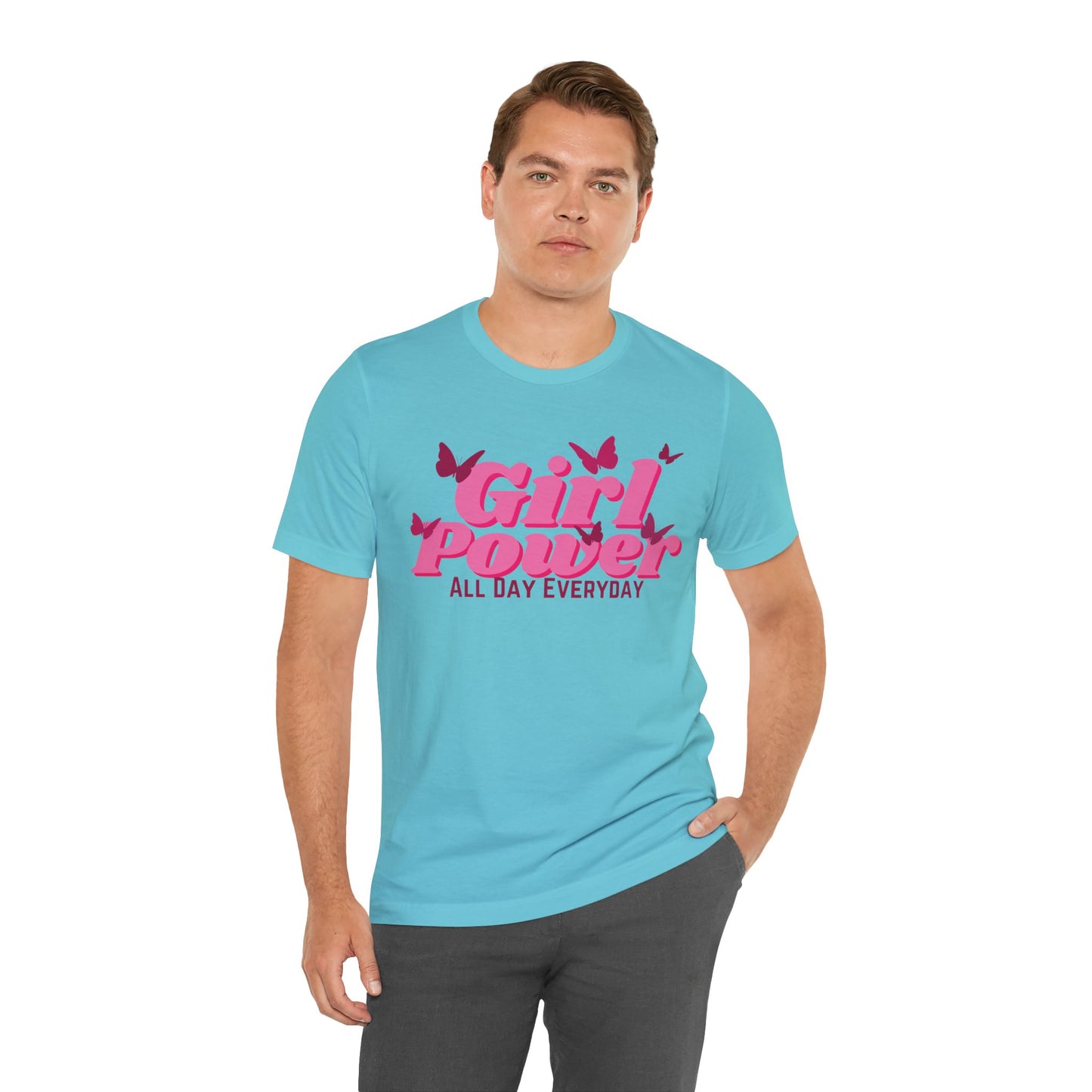 Girl Power All Day Everyday Unisex Jersey Short Sleeve Tee