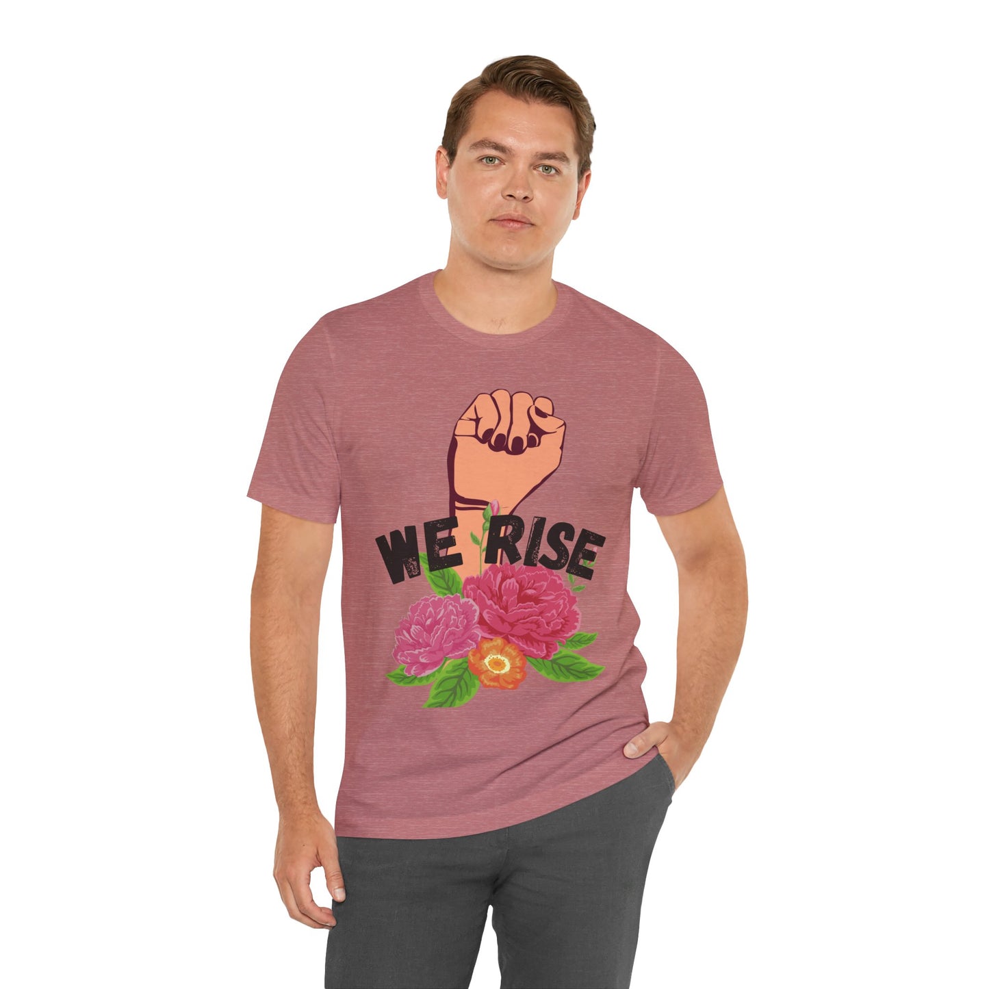 We Rise Unisex Jersey Short Sleeve Tee