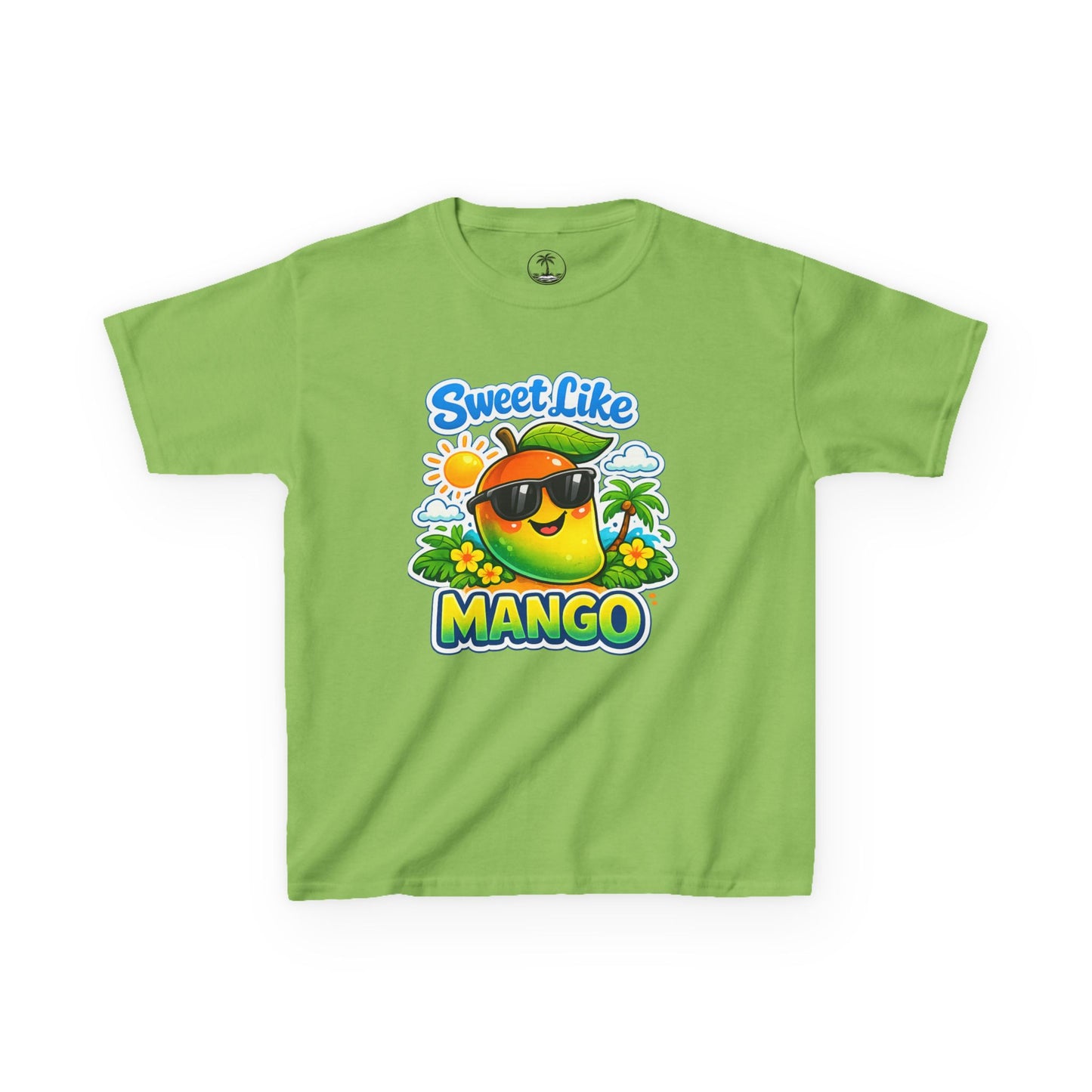 Sweet Like Mango Kids T-Shirt - Cute Sunglasses Mango Graphic Tee for Children
