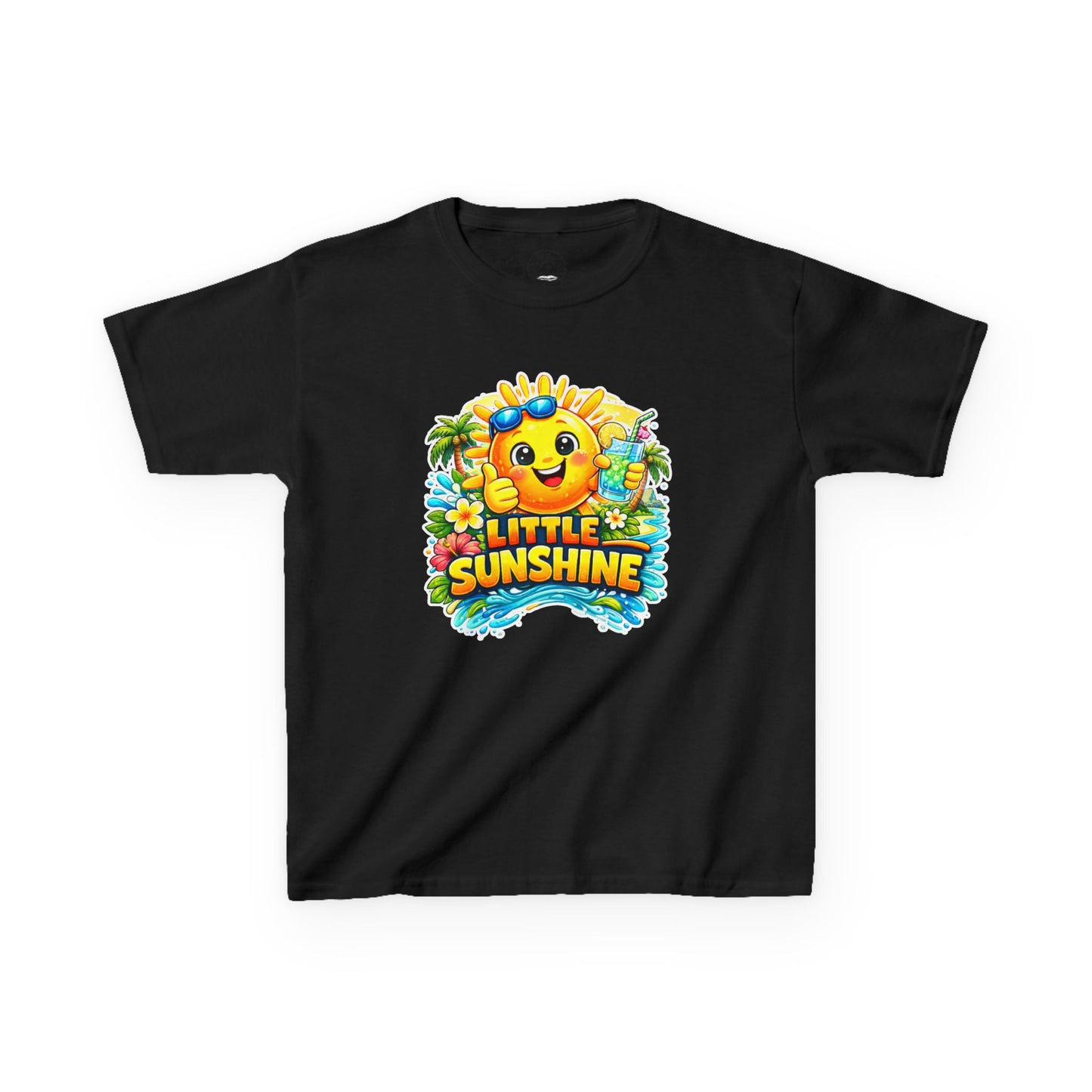 Kids T-Shirt — "Little Sunshine" Cute Smiley Sun Graphic