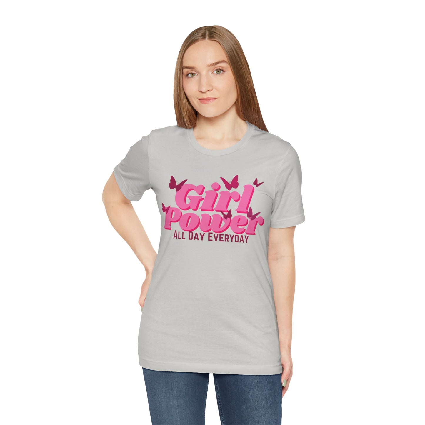 Girl Power All Day Everyday Unisex Jersey Short Sleeve Tee