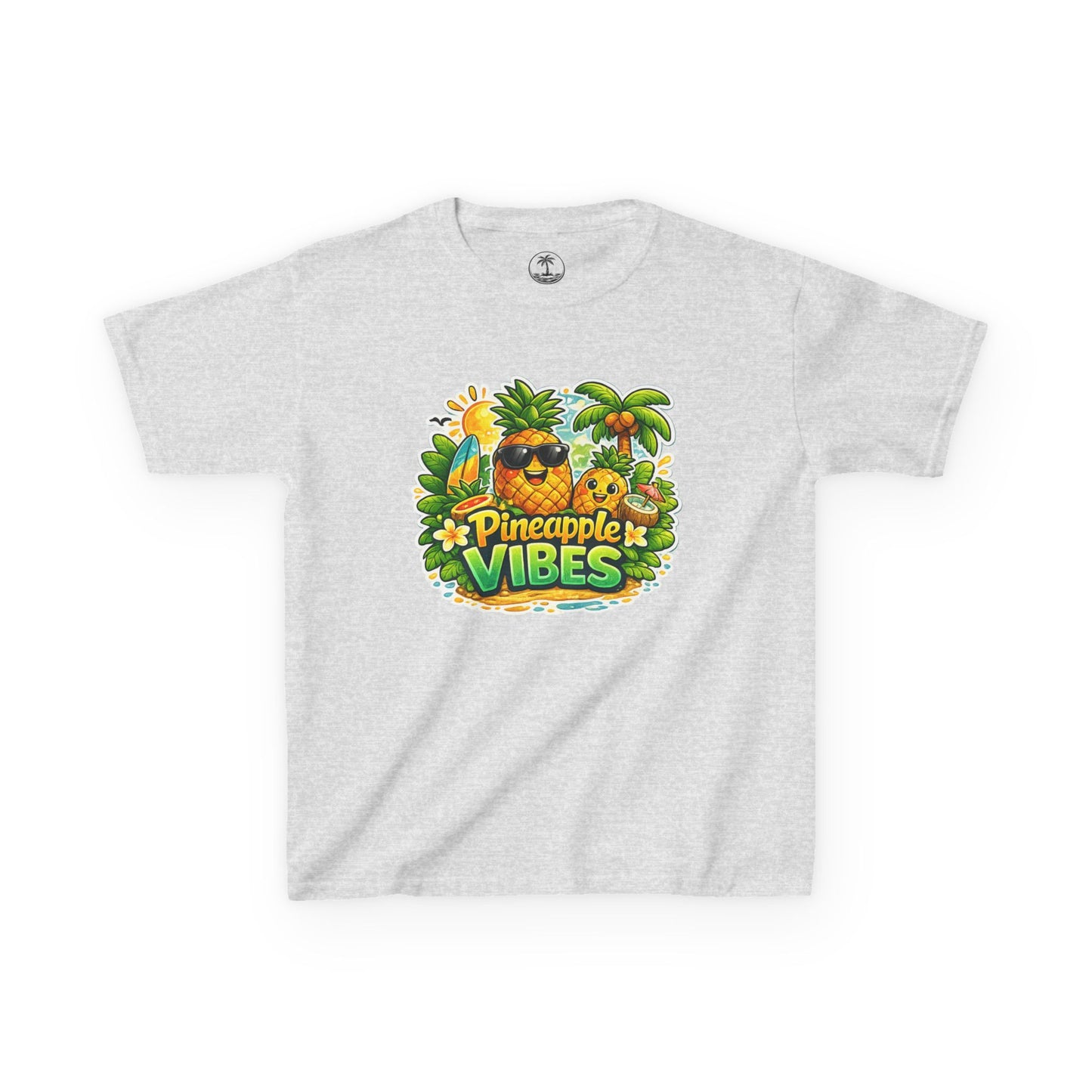 Kids Pineapple Vibes T‑Shirt — Tropical Summer Graphic Tee for Children