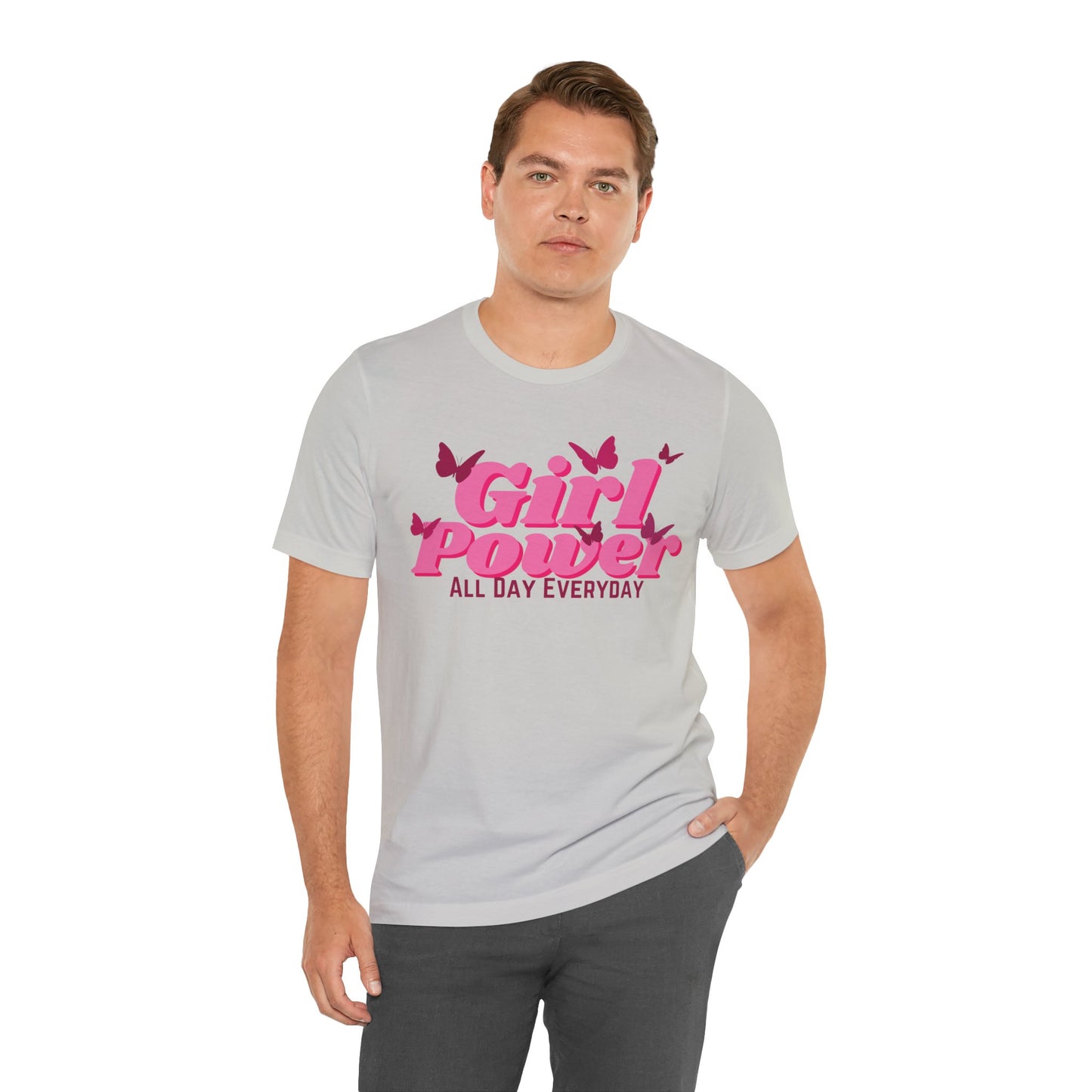Girl Power All Day Everyday Unisex Jersey Short Sleeve Tee