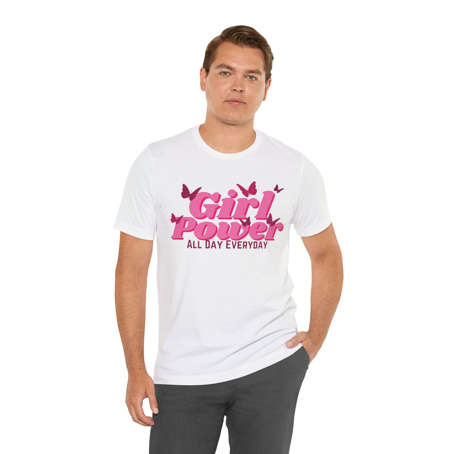 Girl Power All Day Everyday Unisex Jersey Short Sleeve Tee
