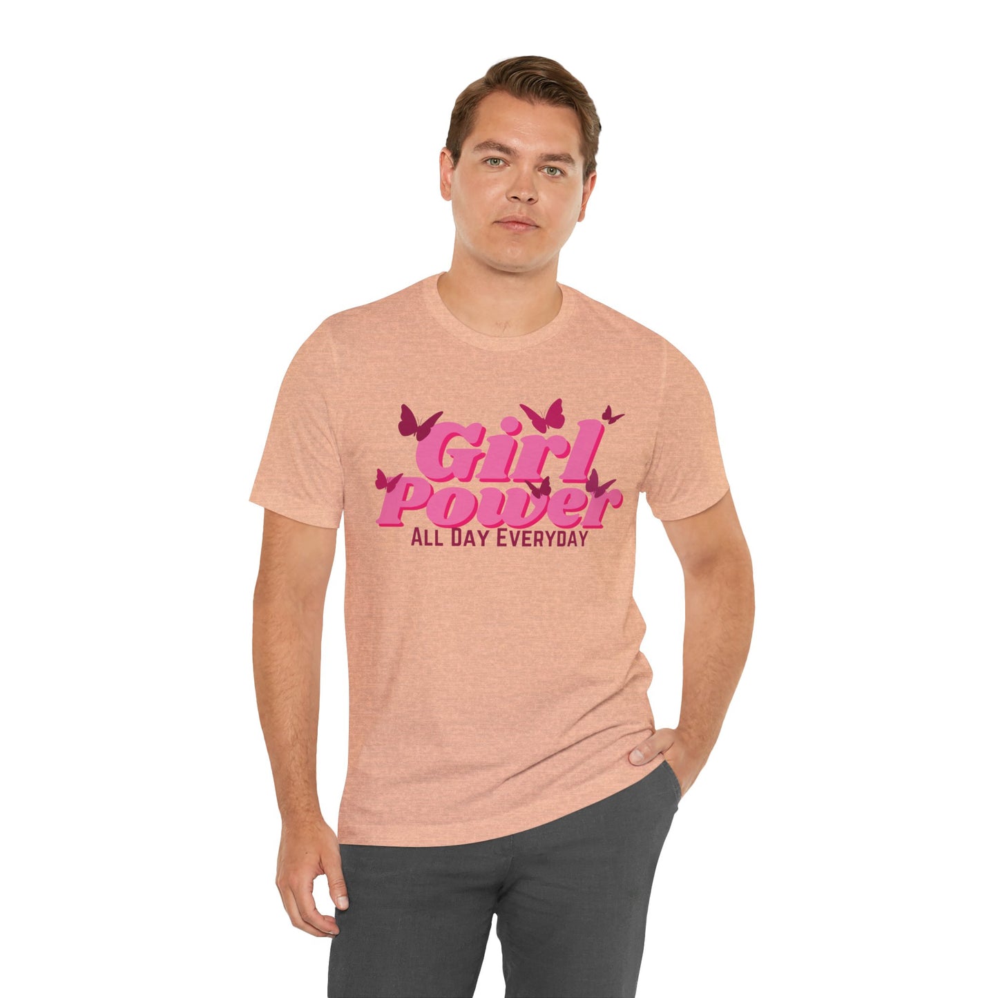 Girl Power All Day Everyday Unisex Jersey Short Sleeve Tee