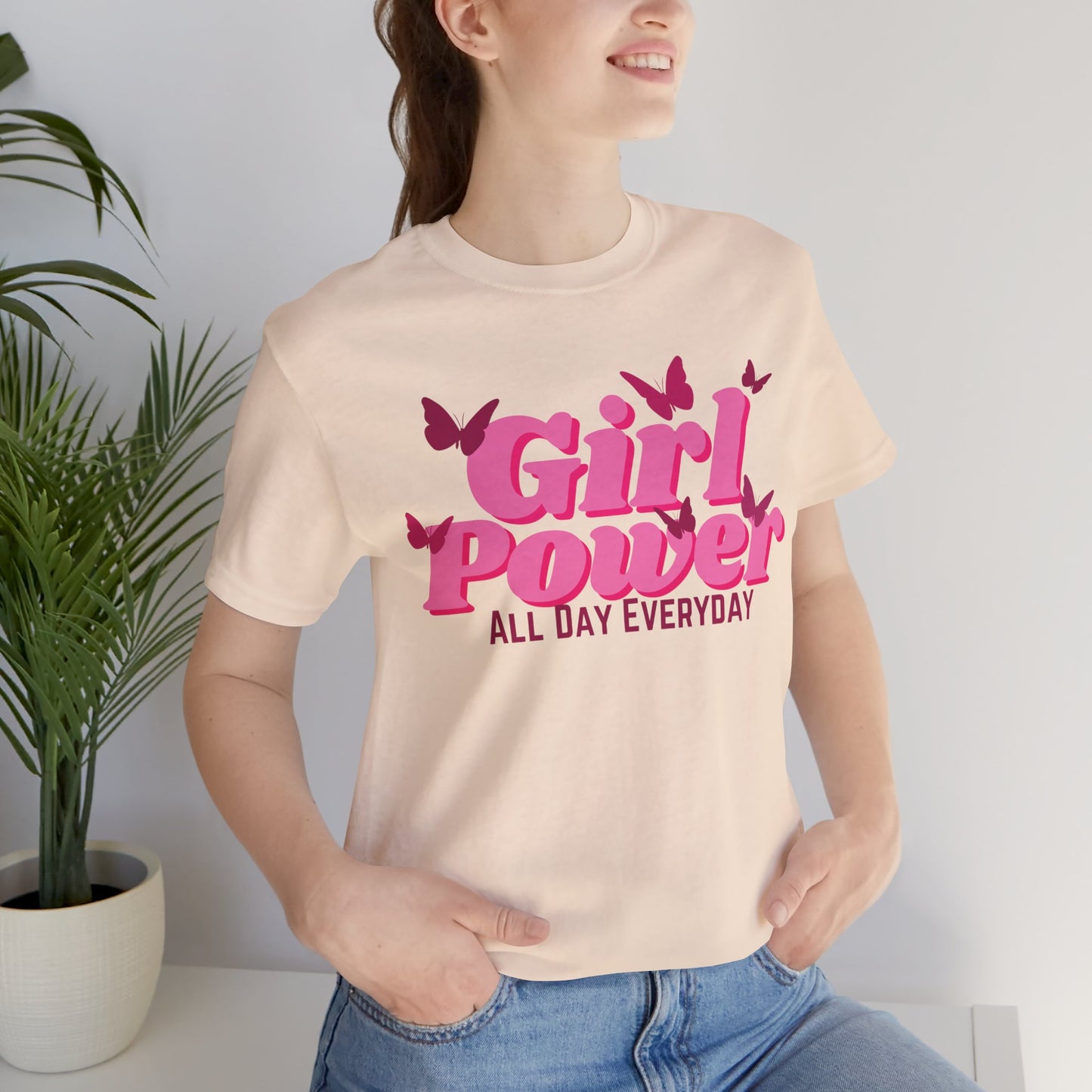 Girl Power All Day Everyday Unisex Jersey Short Sleeve Tee