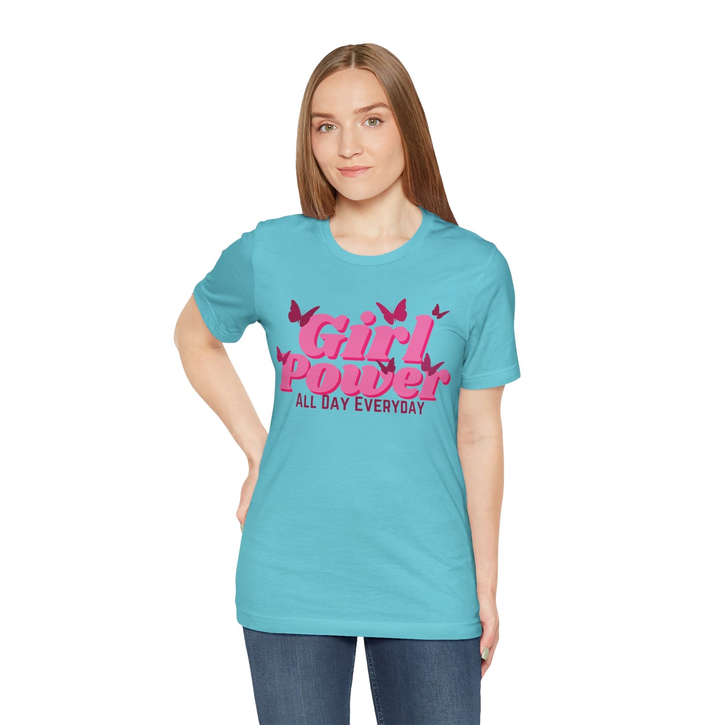 Girl Power All Day Everyday Unisex Jersey Short Sleeve Tee