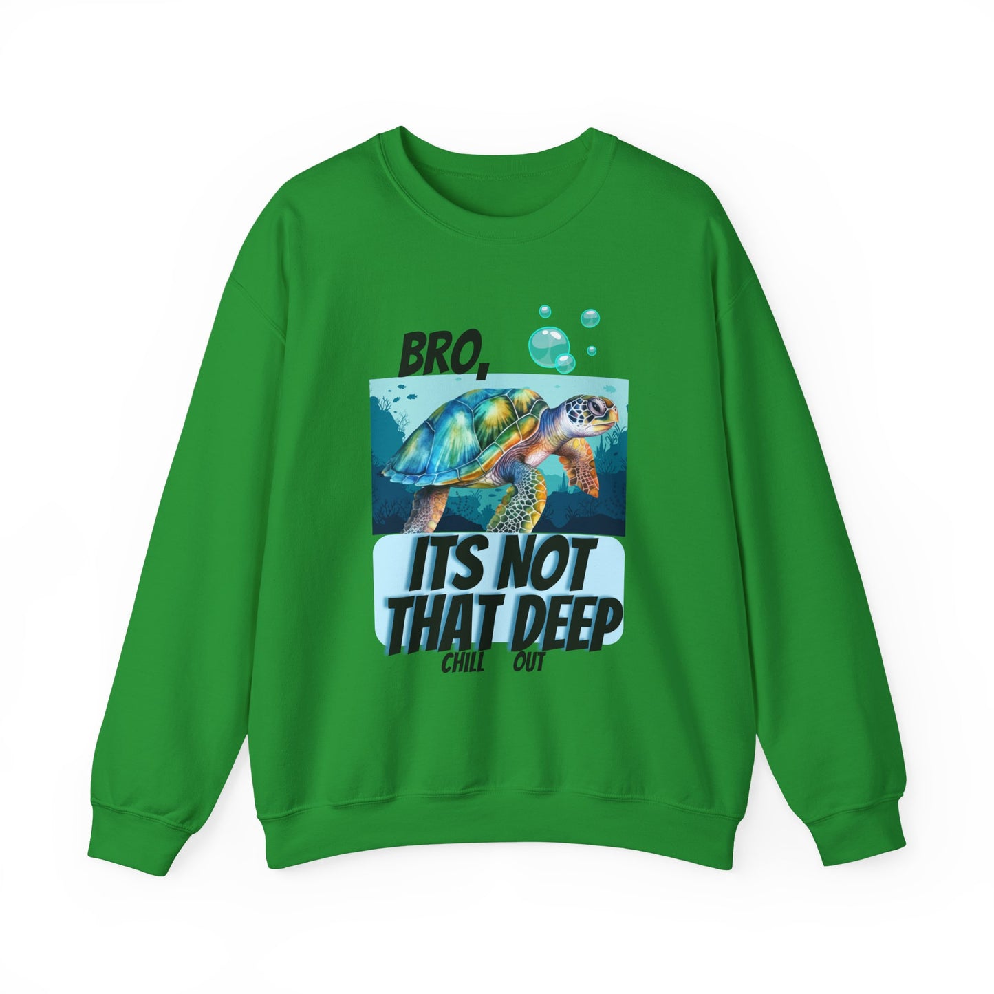 Blue Turtle It's Not That Deep Unisex Heavy Blend™ Crewneck Sweatshirt