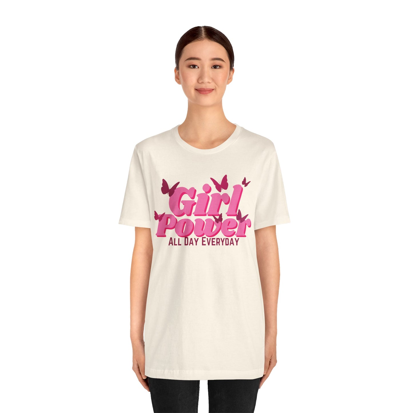Girl Power All Day Everyday Unisex Jersey Short Sleeve Tee