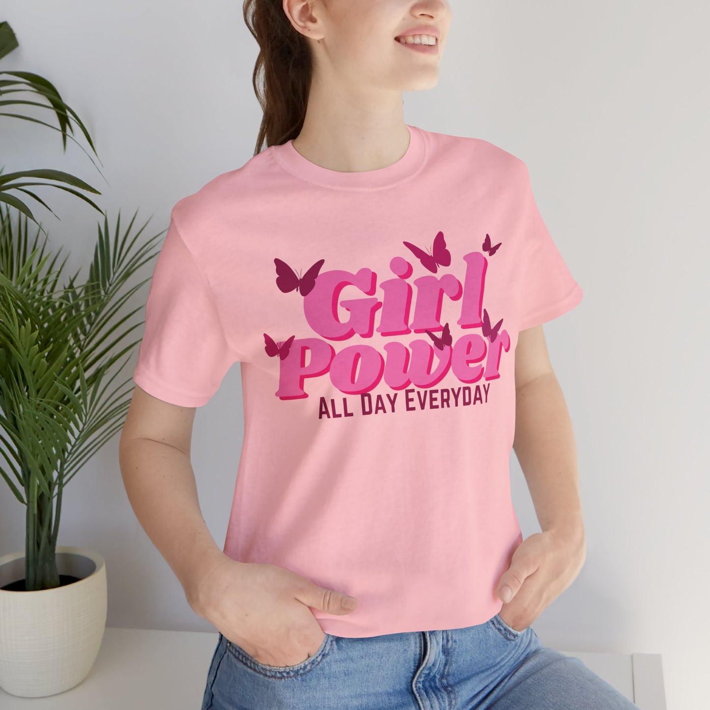 Girl Power All Day Everyday Unisex Jersey Short Sleeve Tee