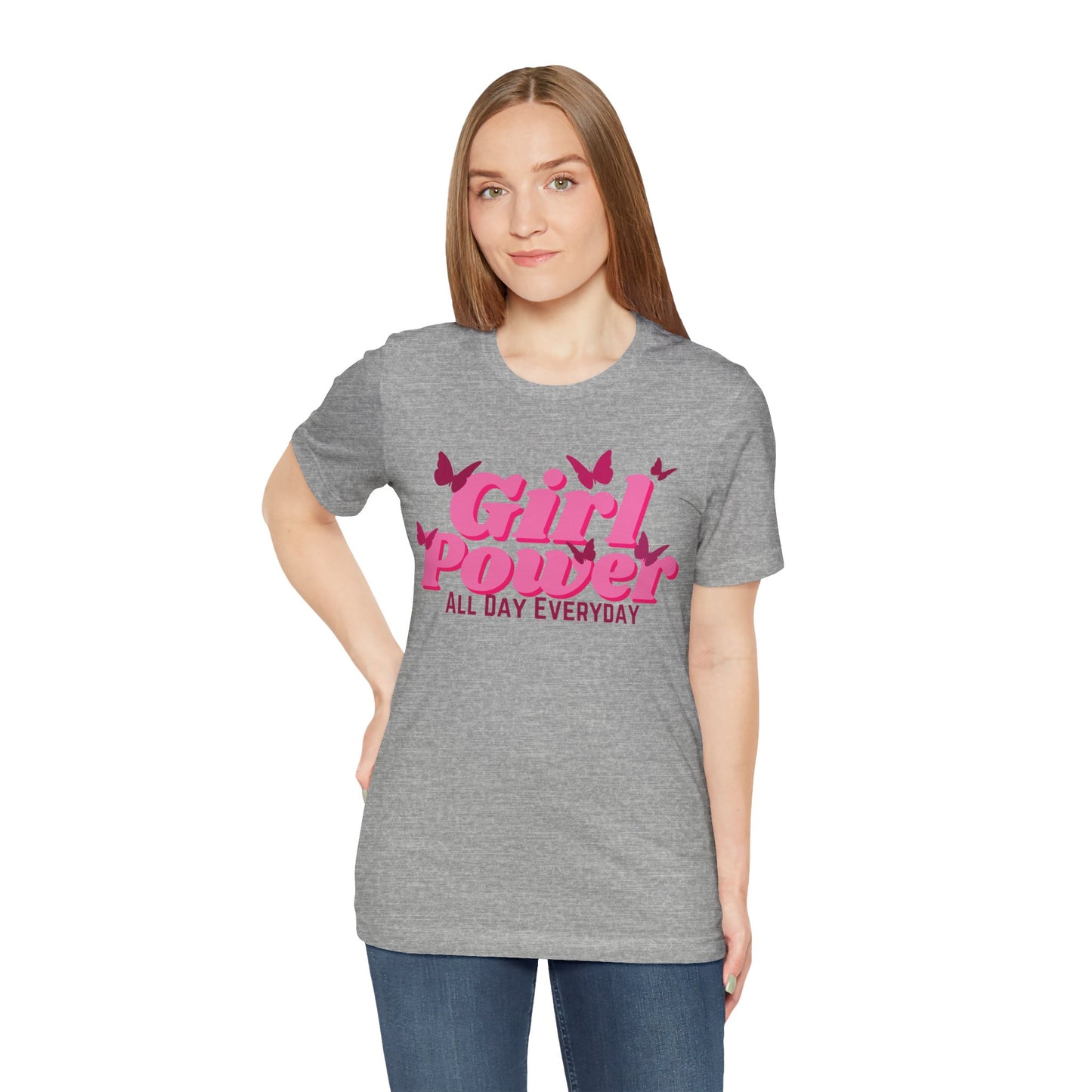 Girl Power All Day Everyday Unisex Jersey Short Sleeve Tee