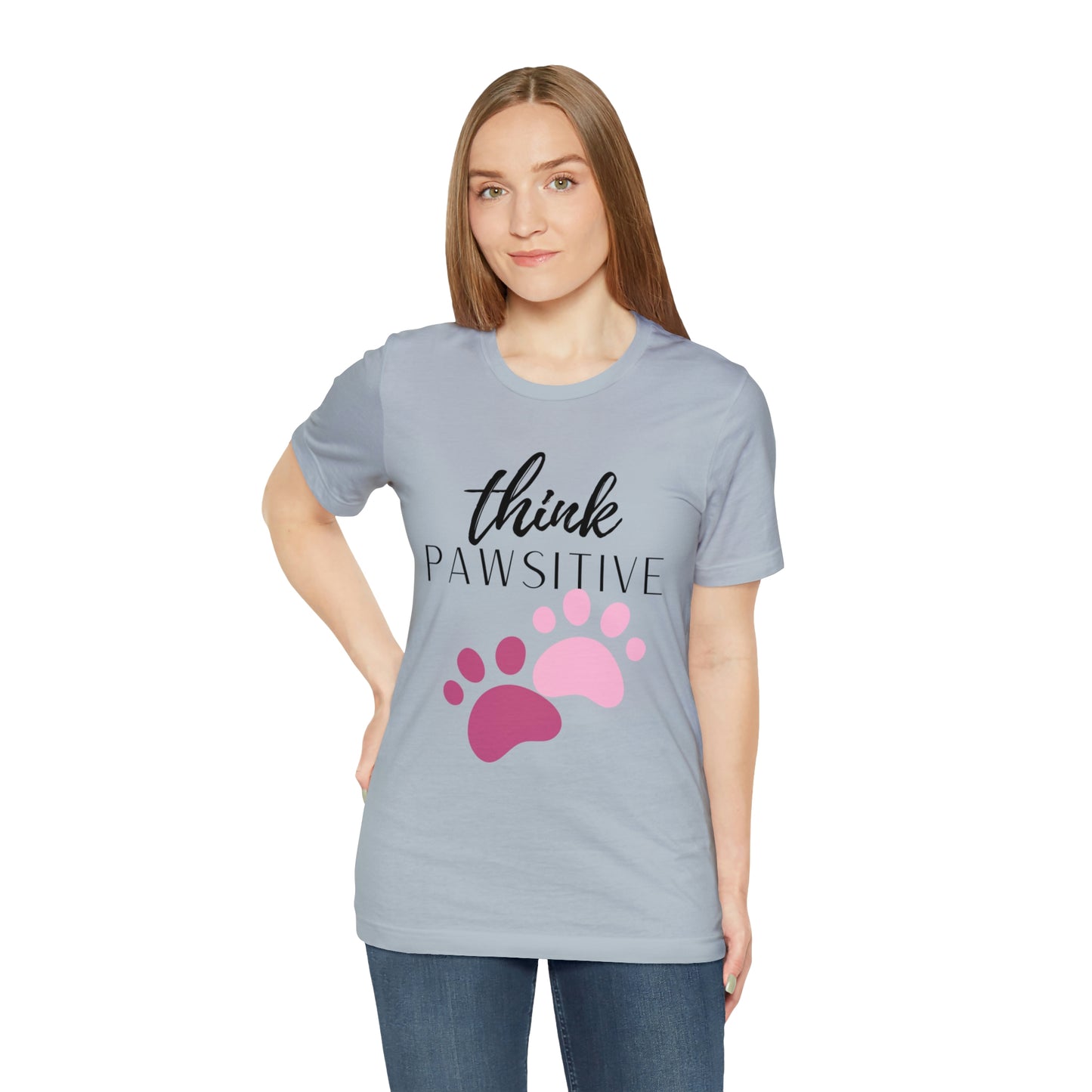Think Pawsitive Unisex Jersey Short Sleeve Tee