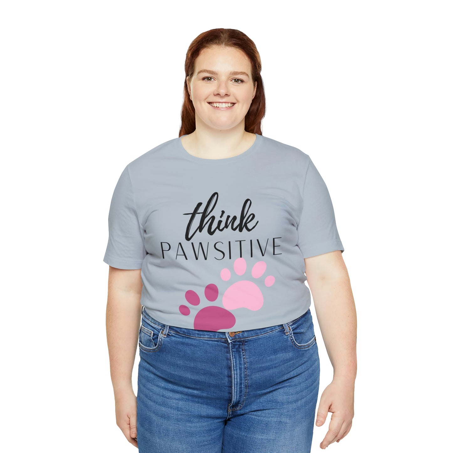 Think Pawsitive Unisex Jersey Short Sleeve Tee