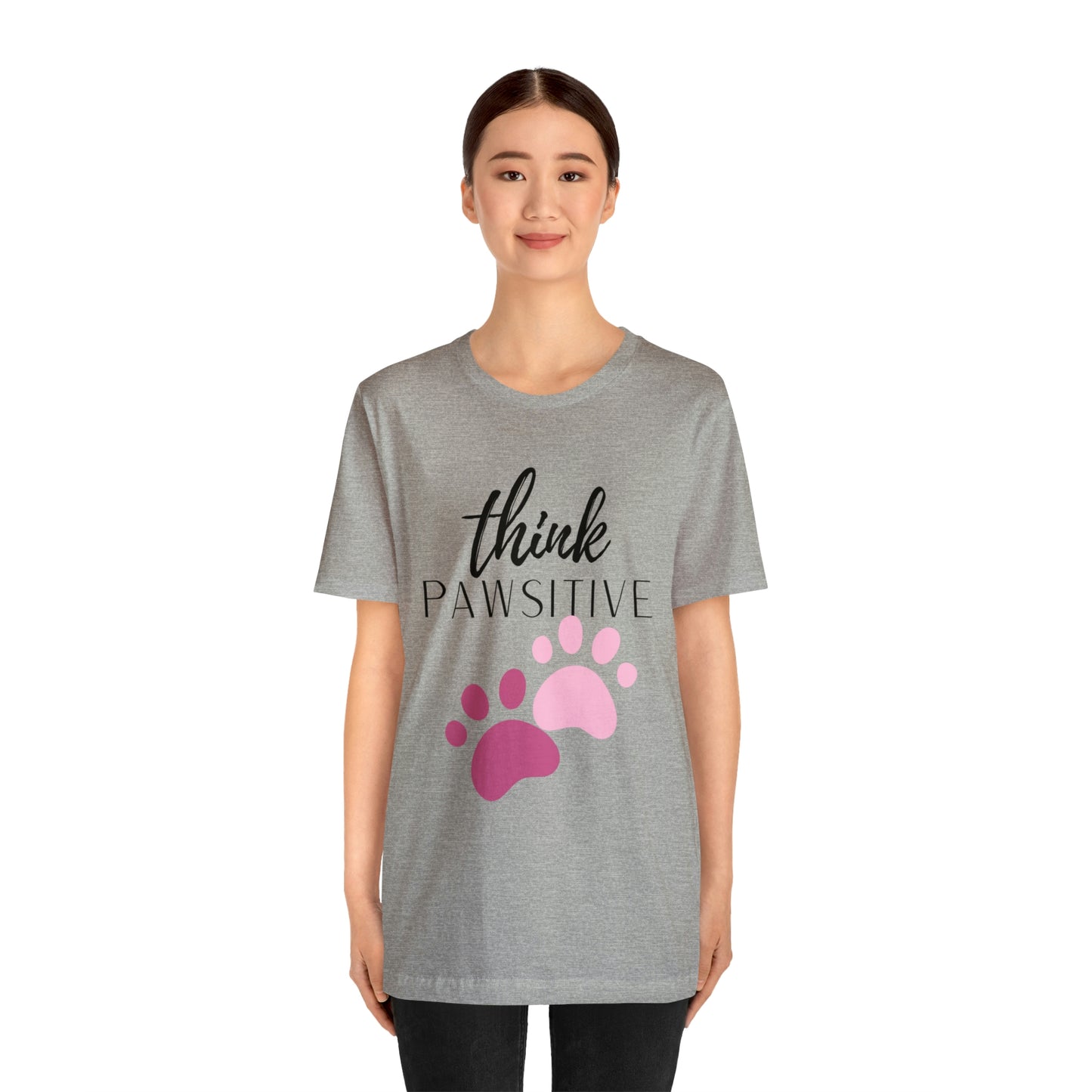 Think Pawsitive Unisex Jersey Short Sleeve Tee