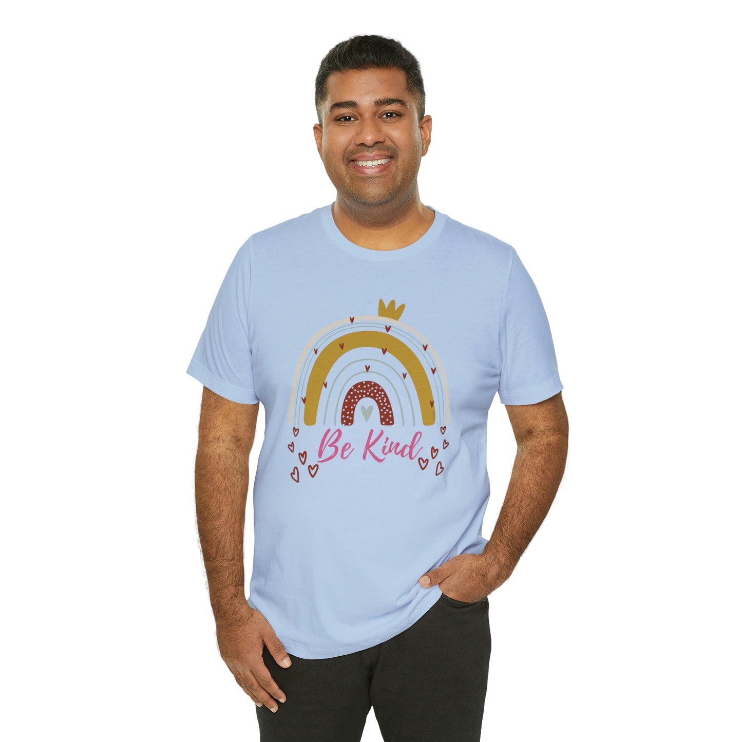 Be Kind Aesthetic Rainbow Unisex Jersey Short Sleeve Tee