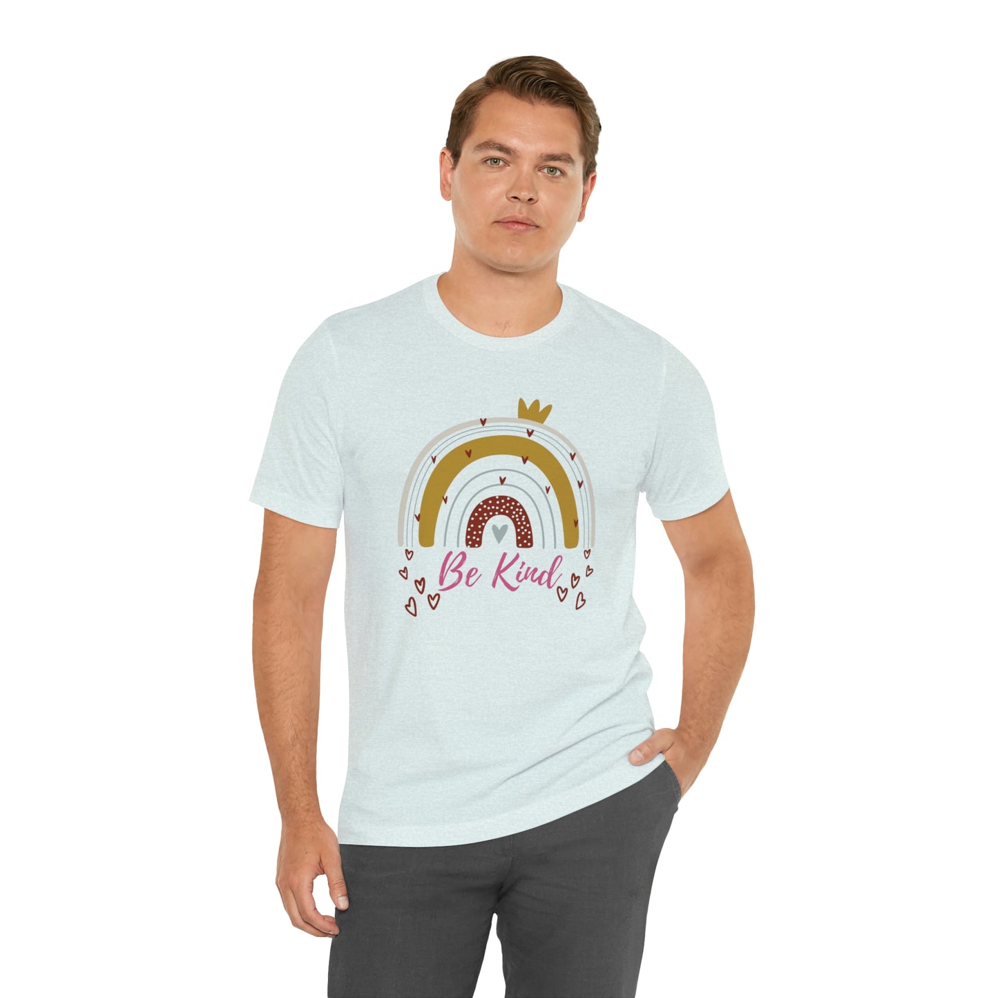 Be Kind Aesthetic Rainbow Unisex Jersey Short Sleeve Tee