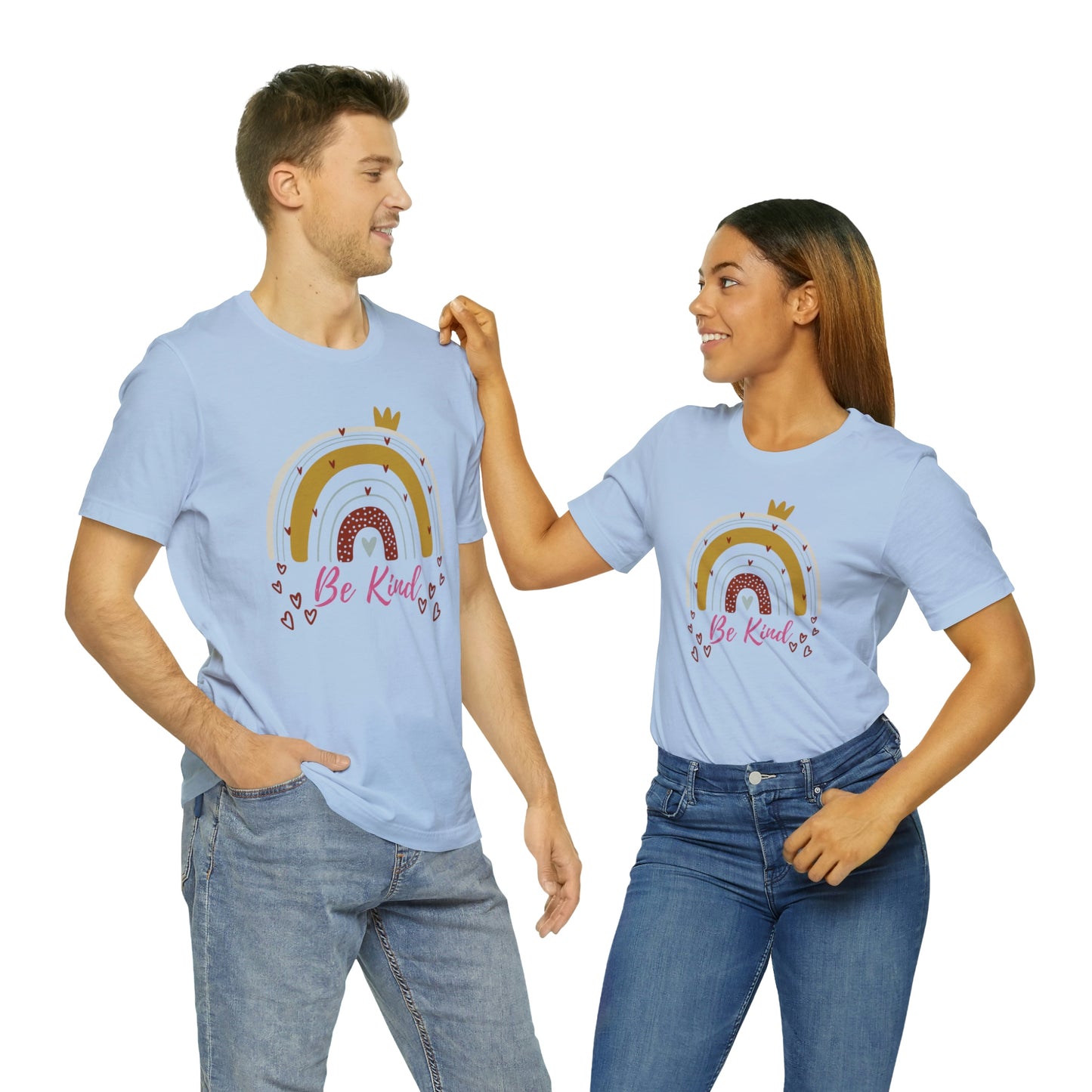 Be Kind Aesthetic Rainbow Unisex Jersey Short Sleeve Tee