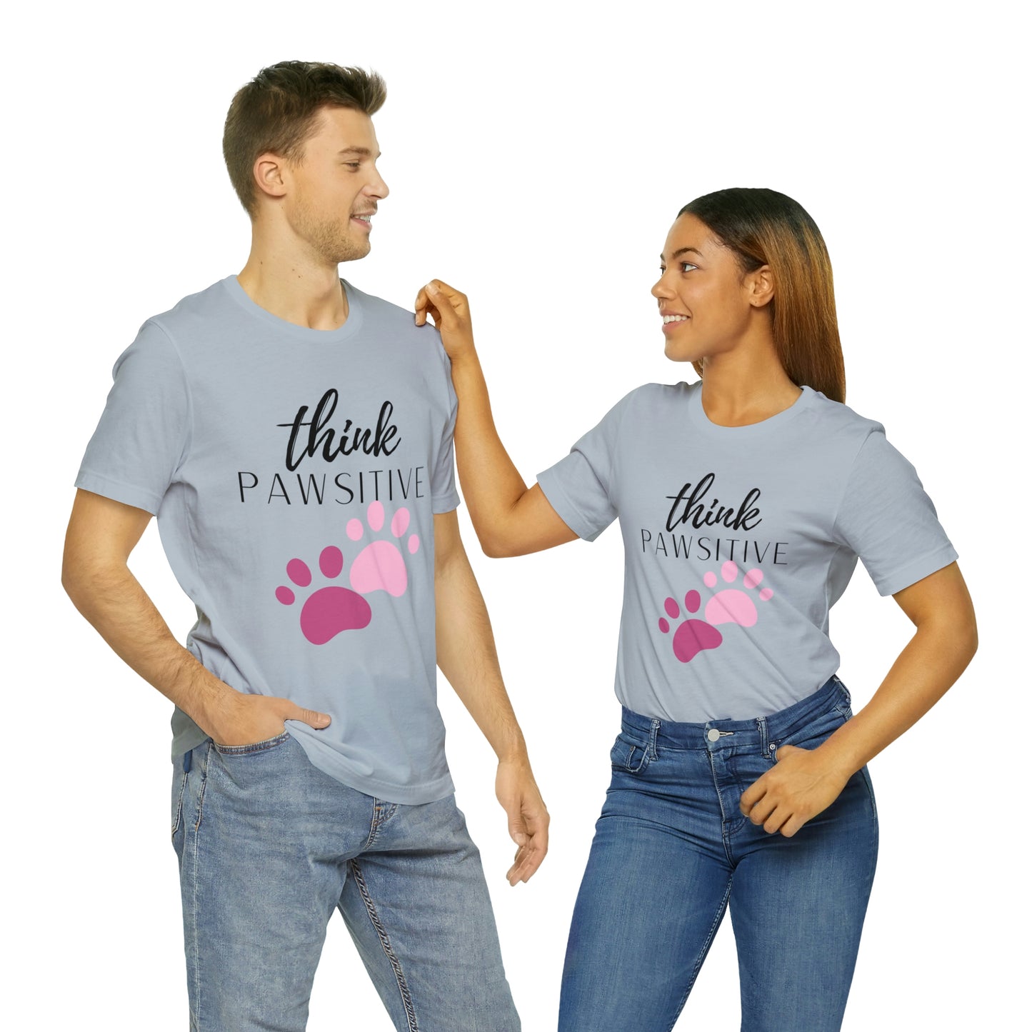 Think Pawsitive Unisex Jersey Short Sleeve Tee