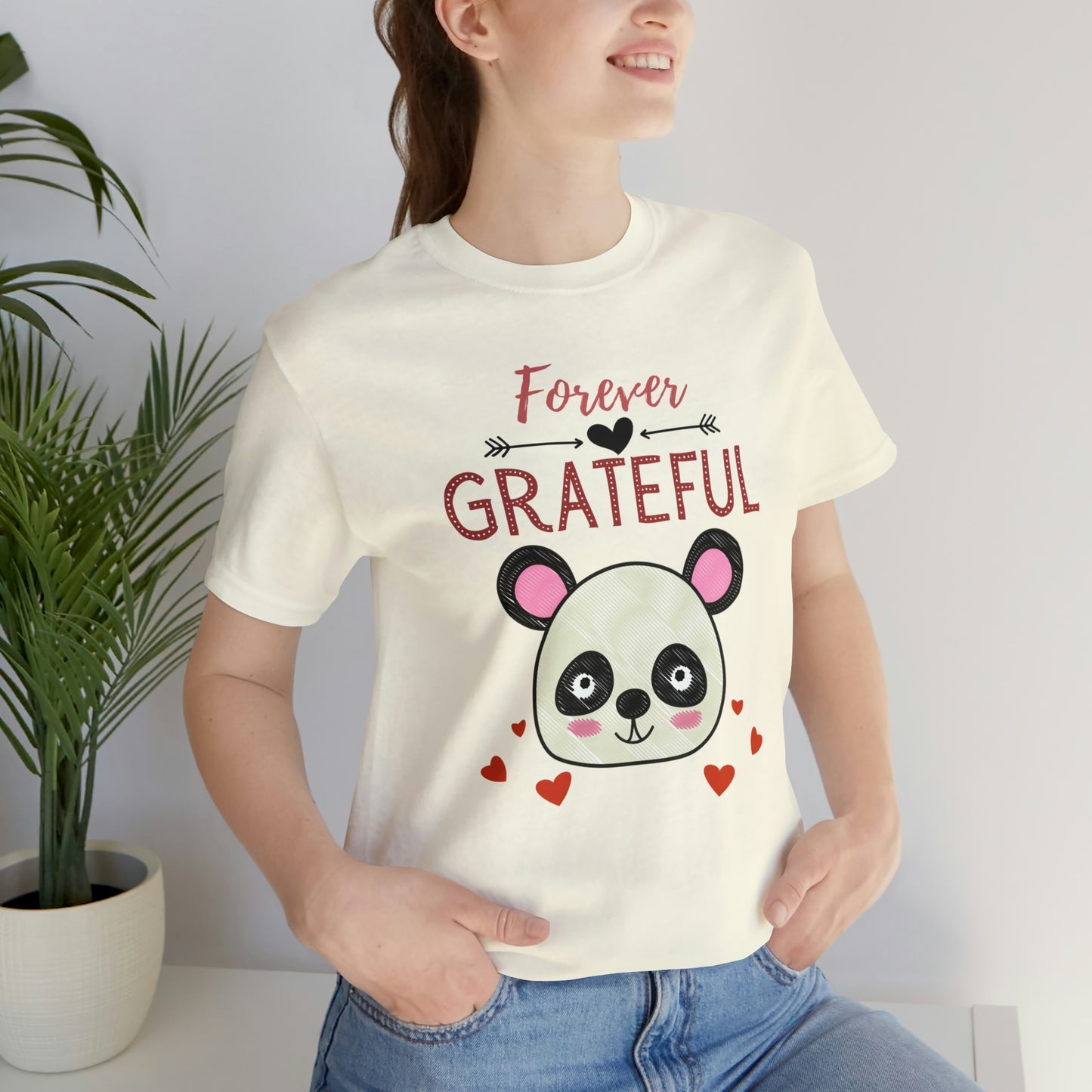 Forever Grateful Unisex Jersey Short Sleeve Tee