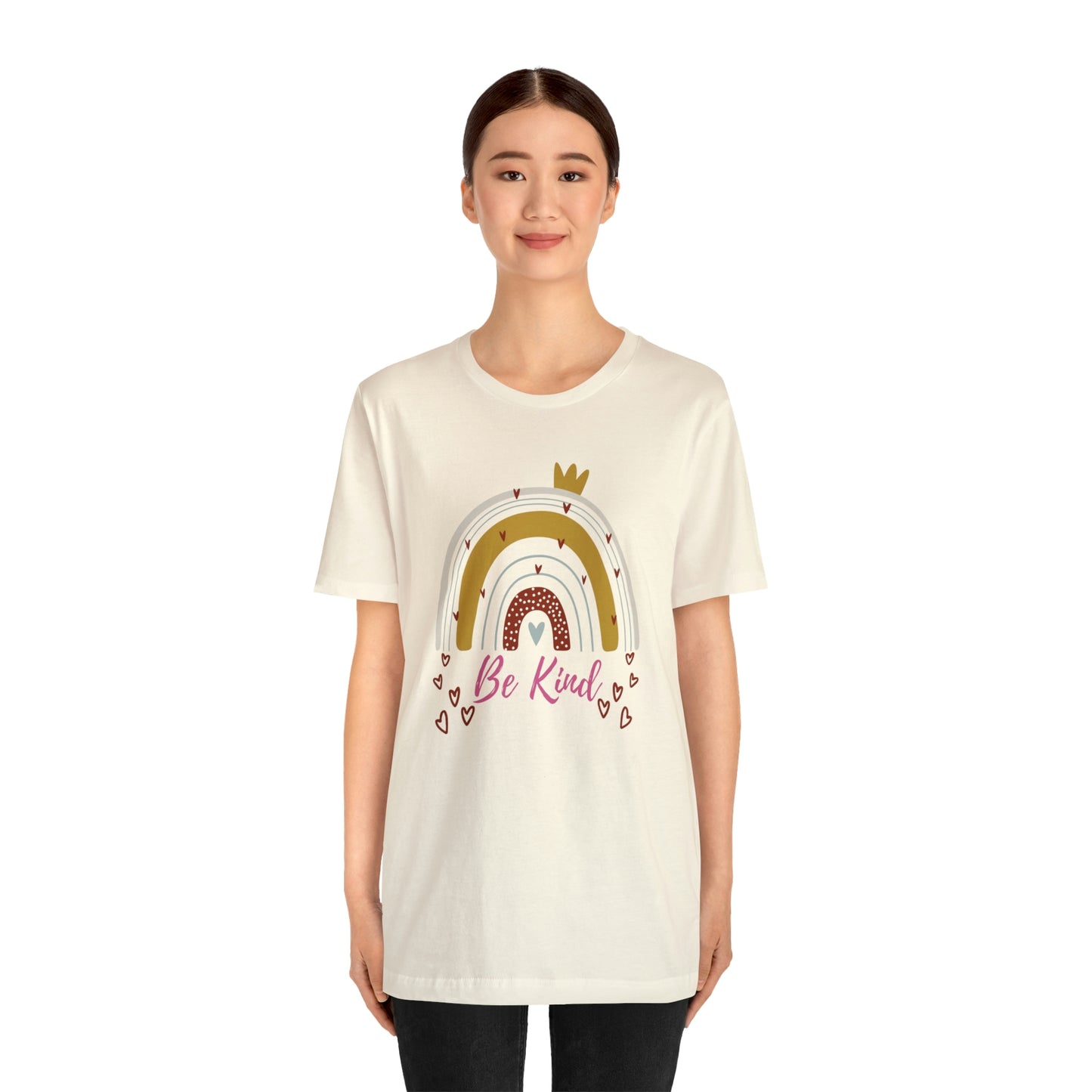 Be Kind Aesthetic Rainbow Unisex Jersey Short Sleeve Tee