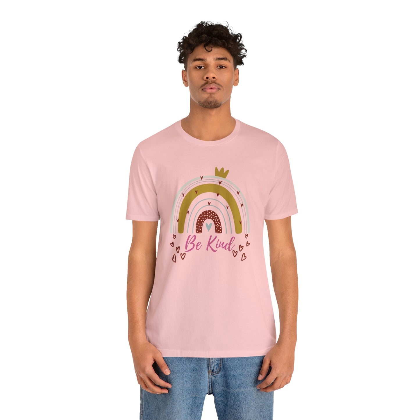 Be Kind Aesthetic Rainbow Unisex Jersey Short Sleeve Tee