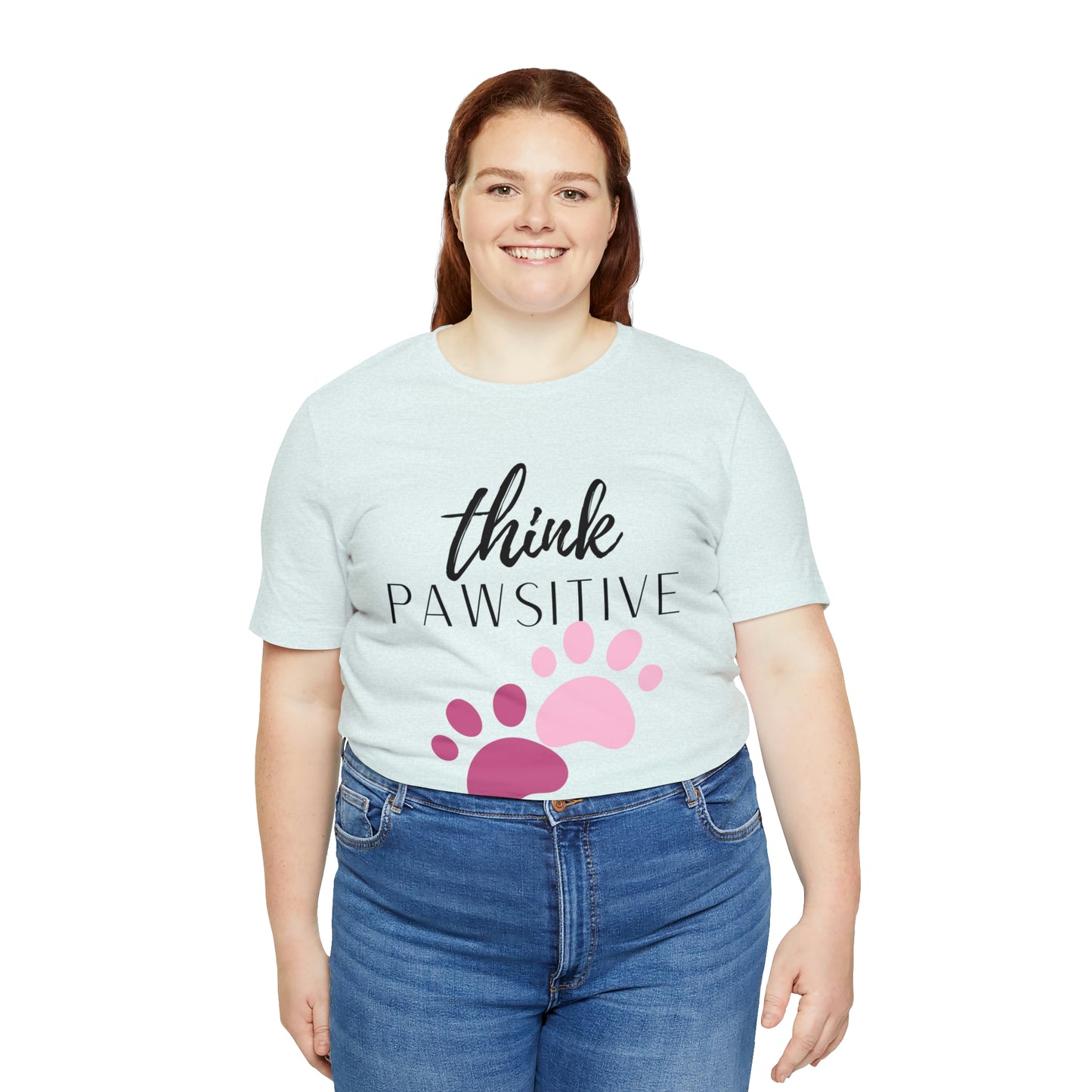 Think Pawsitive Unisex Jersey Short Sleeve Tee