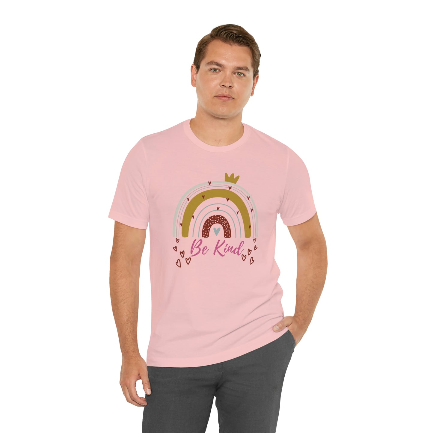 Be Kind Aesthetic Rainbow Unisex Jersey Short Sleeve Tee