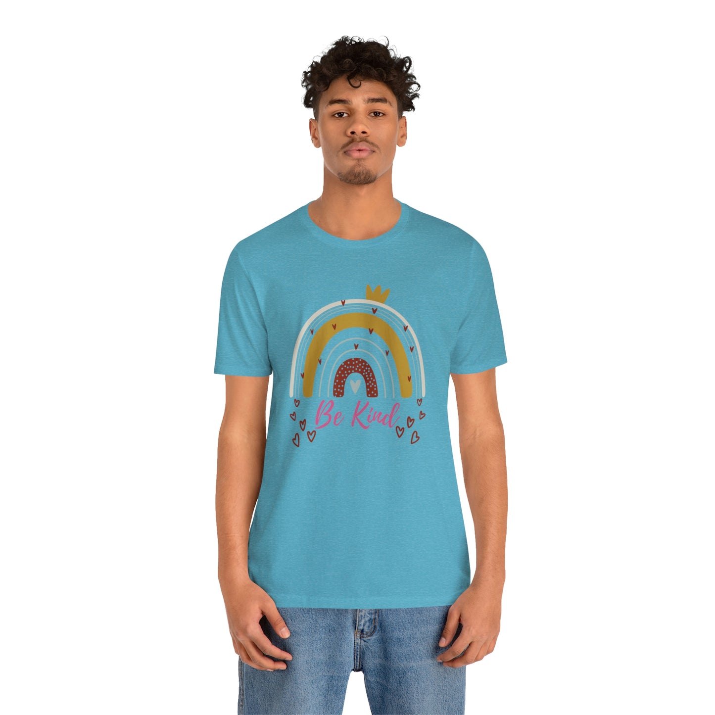 Be Kind Aesthetic Rainbow Unisex Jersey Short Sleeve Tee