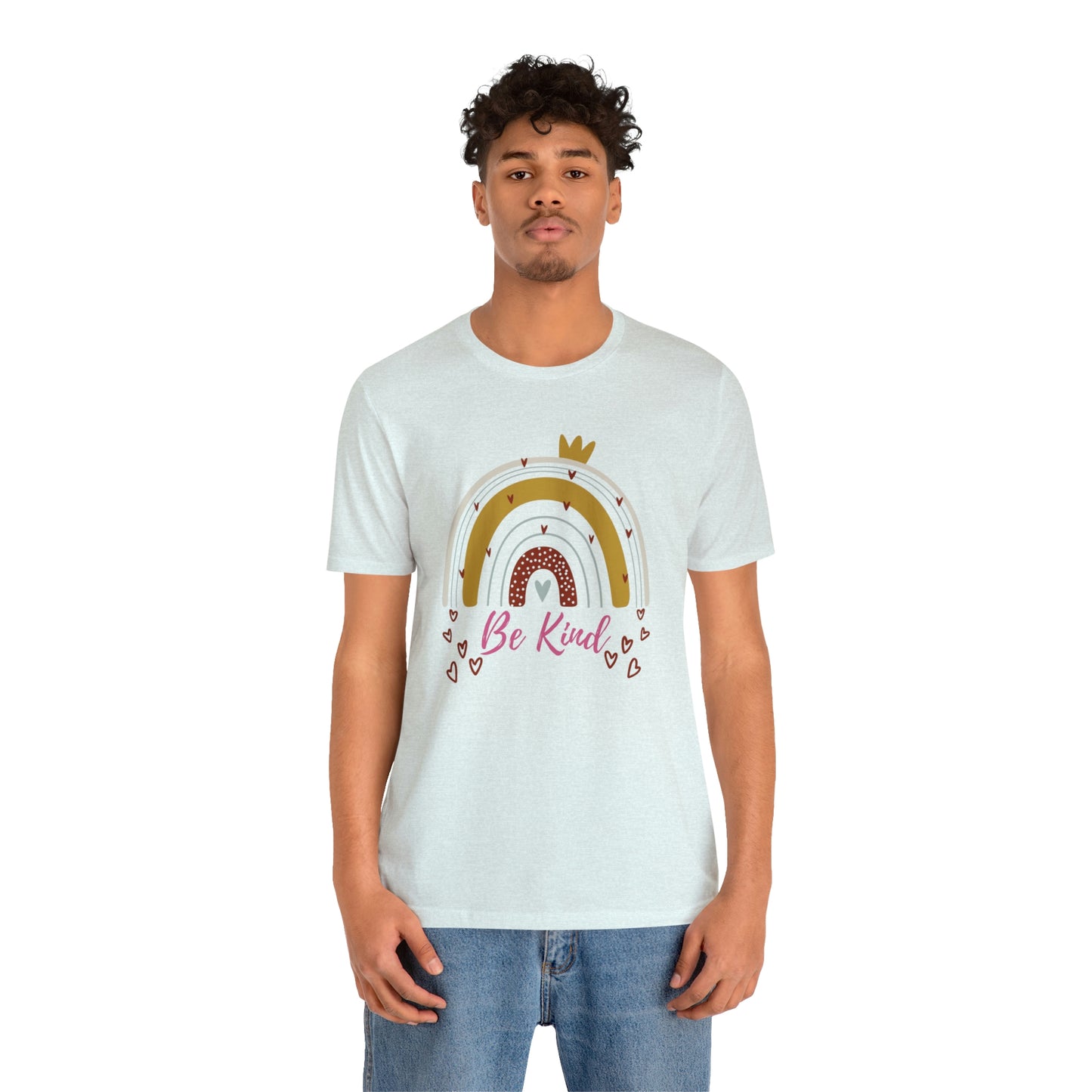 Be Kind Aesthetic Rainbow Unisex Jersey Short Sleeve Tee