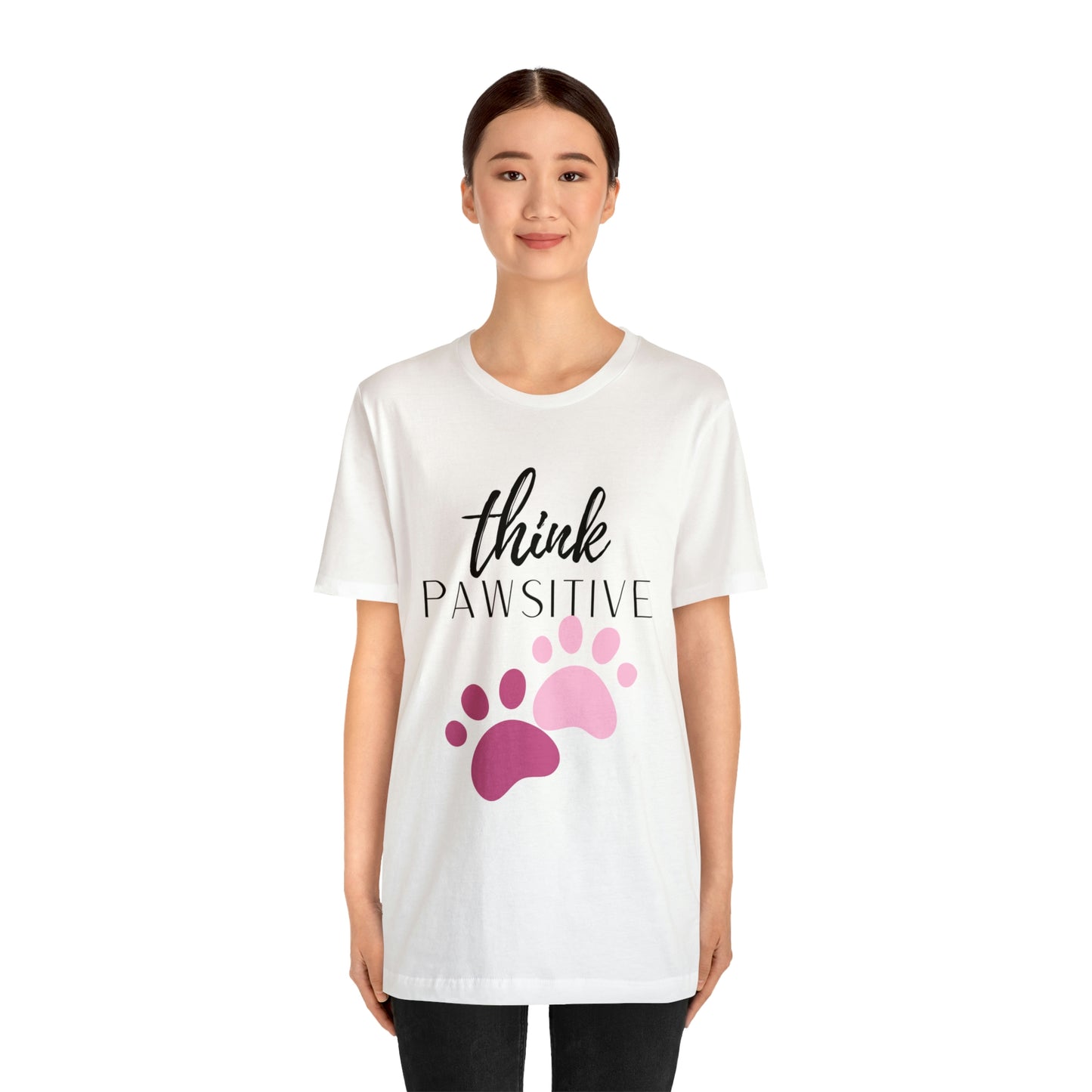 Think Pawsitive Unisex Jersey Short Sleeve Tee
