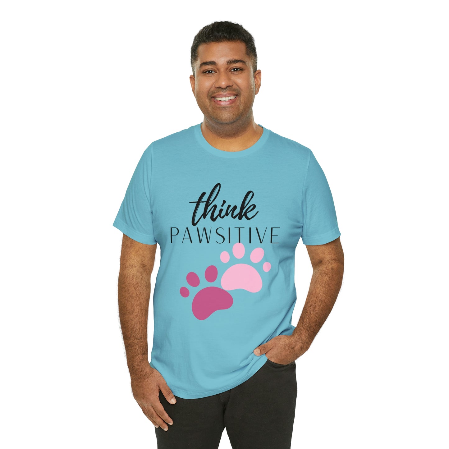 Think Pawsitive Unisex Jersey Short Sleeve Tee