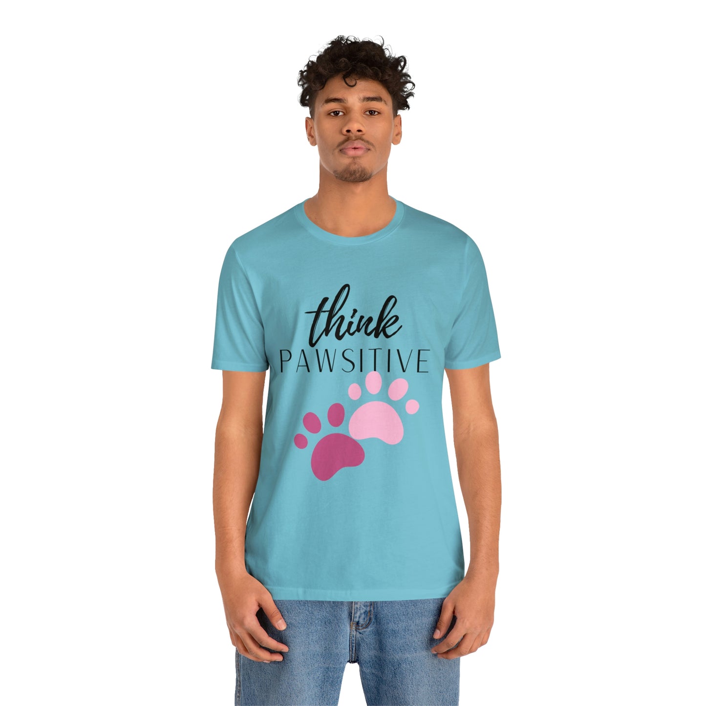 Think Pawsitive Unisex Jersey Short Sleeve Tee