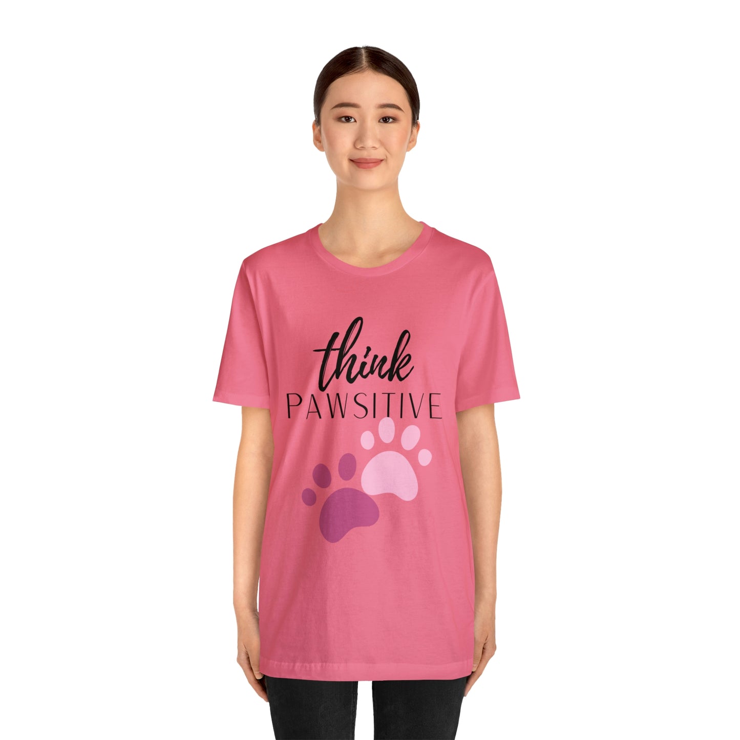 Think Pawsitive Unisex Jersey Short Sleeve Tee